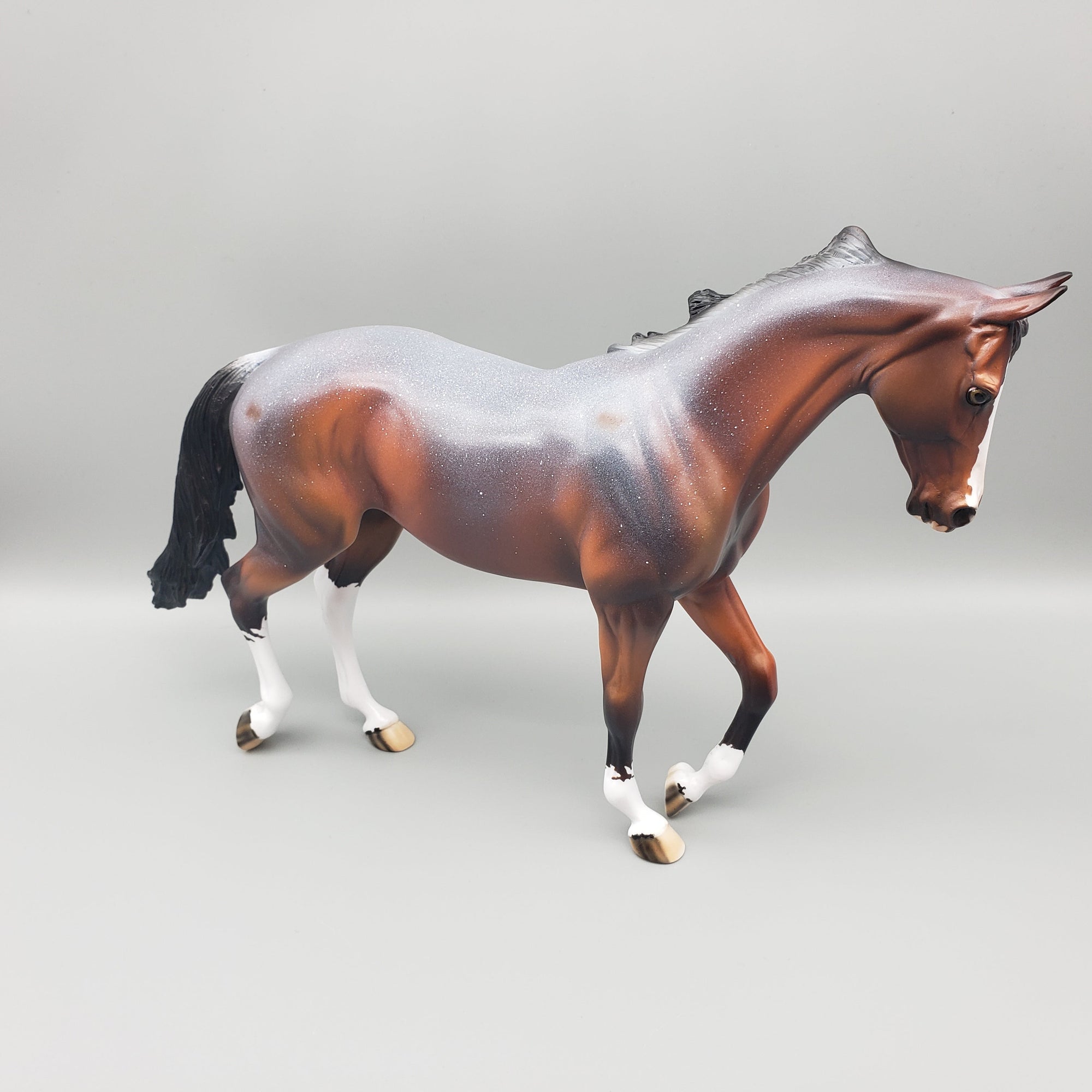 Steel - OOAK - Snowflake Appaloosa Bay Thoroughbred By Dawn Quick EQ23