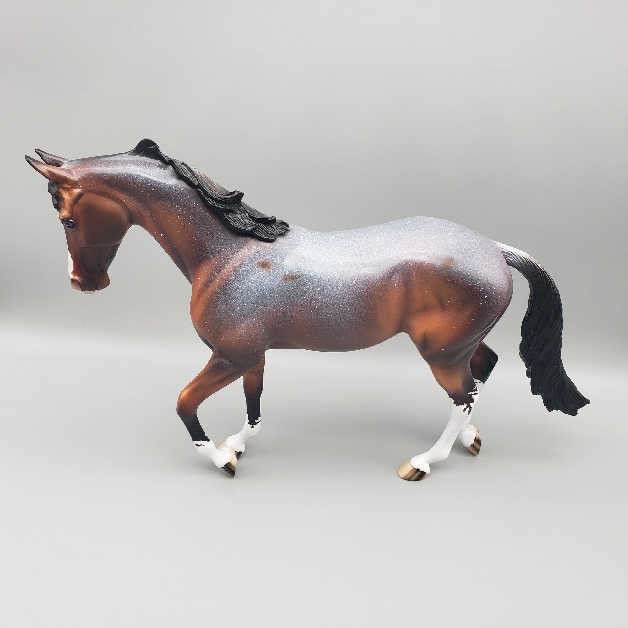 Steel - OOAK - Snowflake Appaloosa Bay Thoroughbred By Dawn Quick EQ23