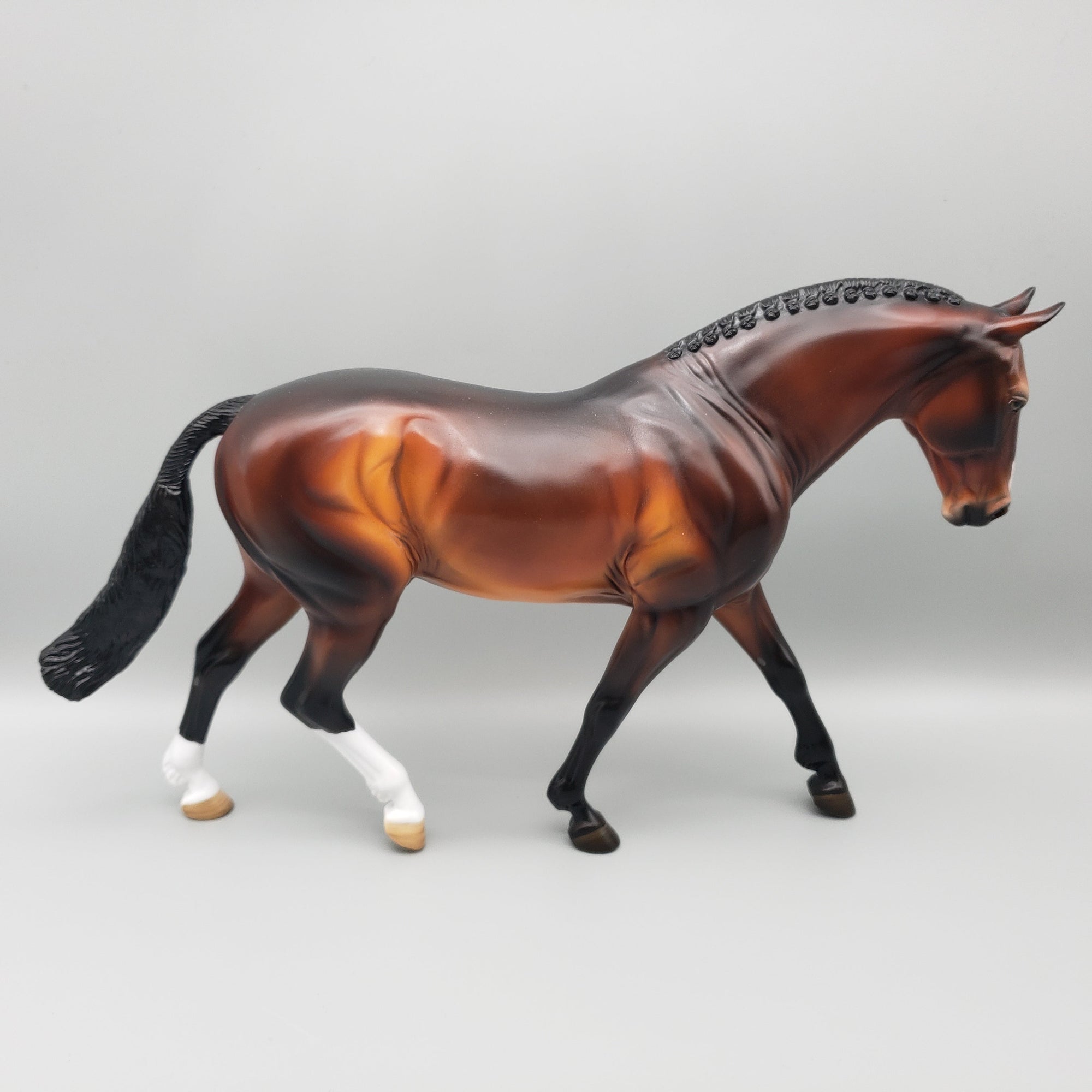 Joji OOAK Dark Bay Irish Draft By Angela Marleau EQ23