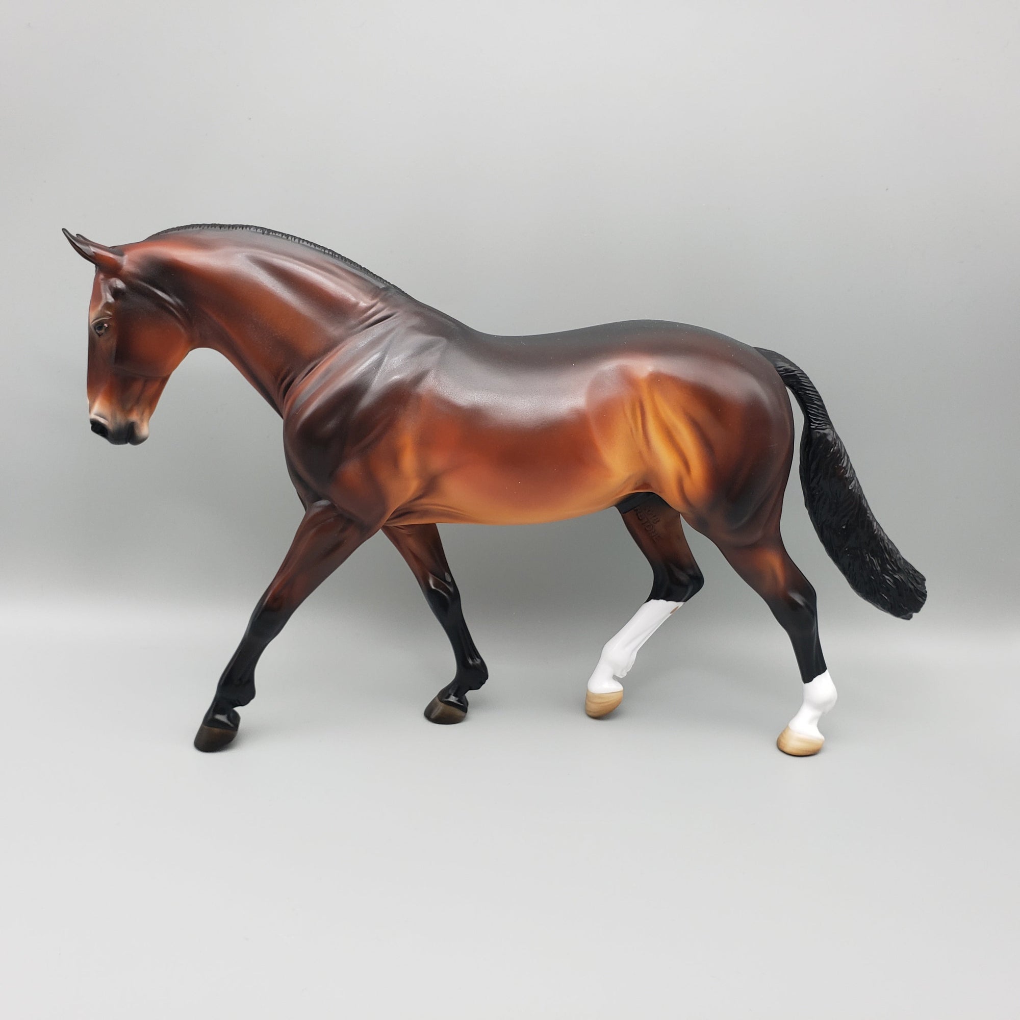 Joji OOAK Dark Bay Irish Draft By Angela Marleau EQ23