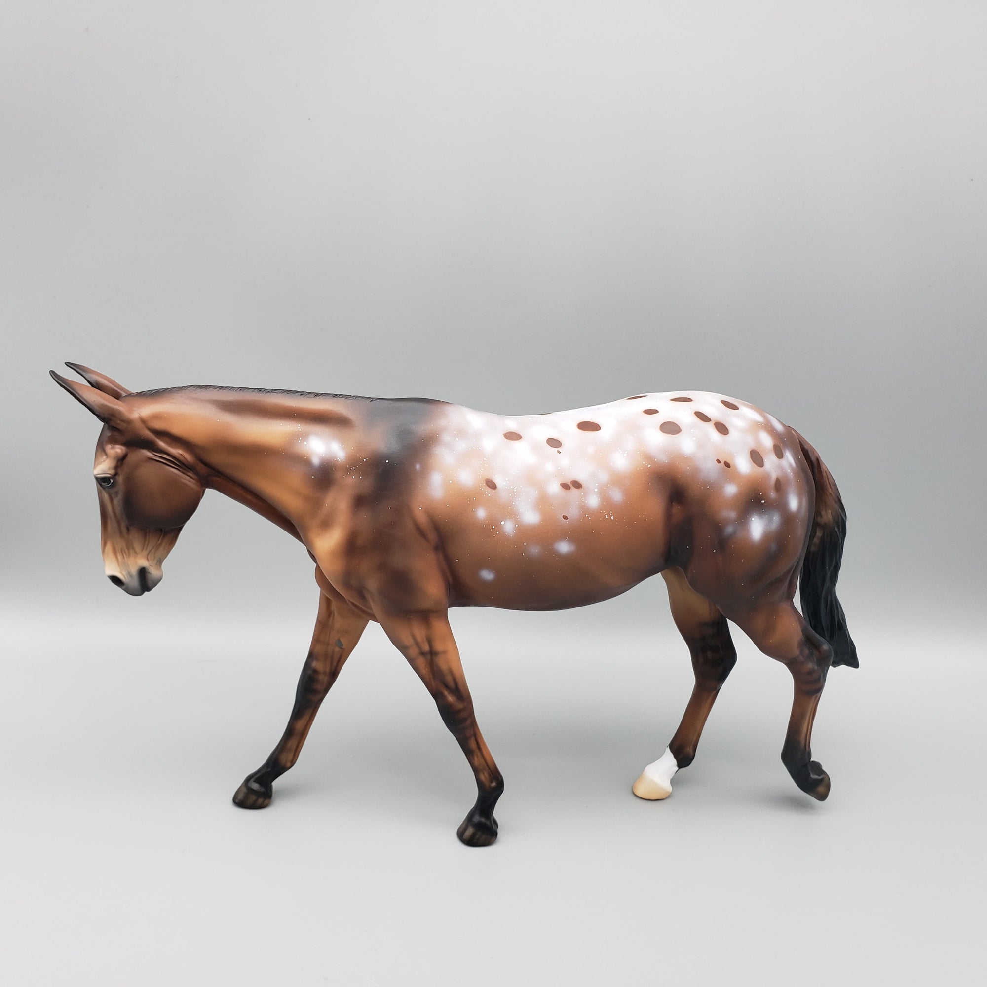 Rocky Road OOAK Appaloosa Mule By Ellen Robbins EQ23