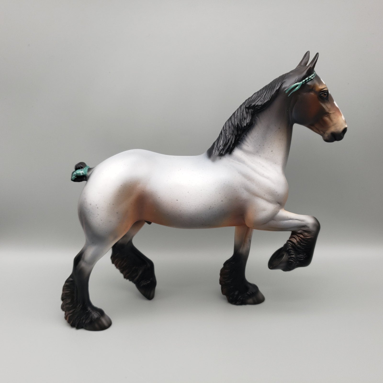 Ferris OOAK Bay Roan Trotting Drafter By Jess Hamill EQ23