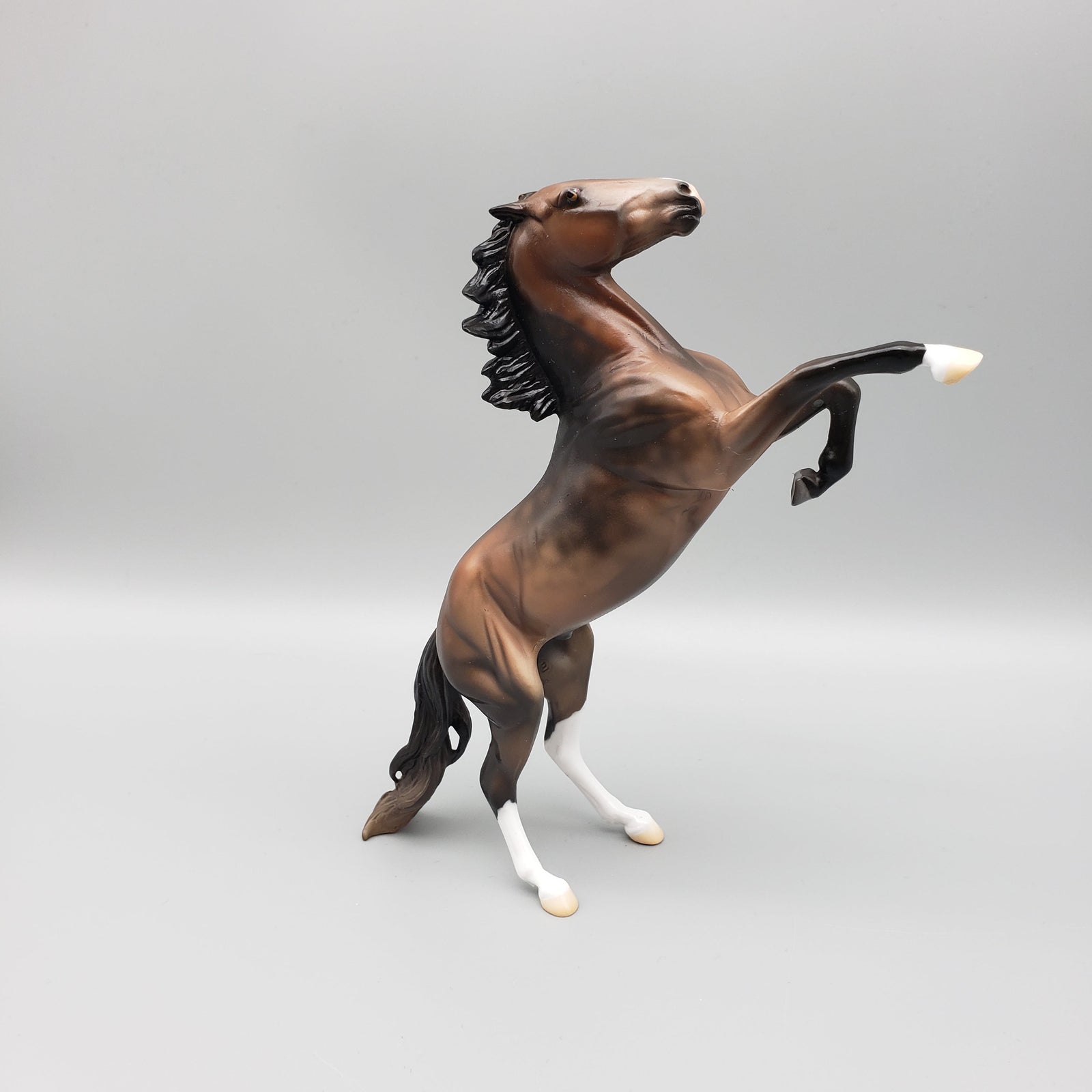 Pinto Bean OOAK Dappled Bay Rearing Pebble By Jess Hamill EQ23