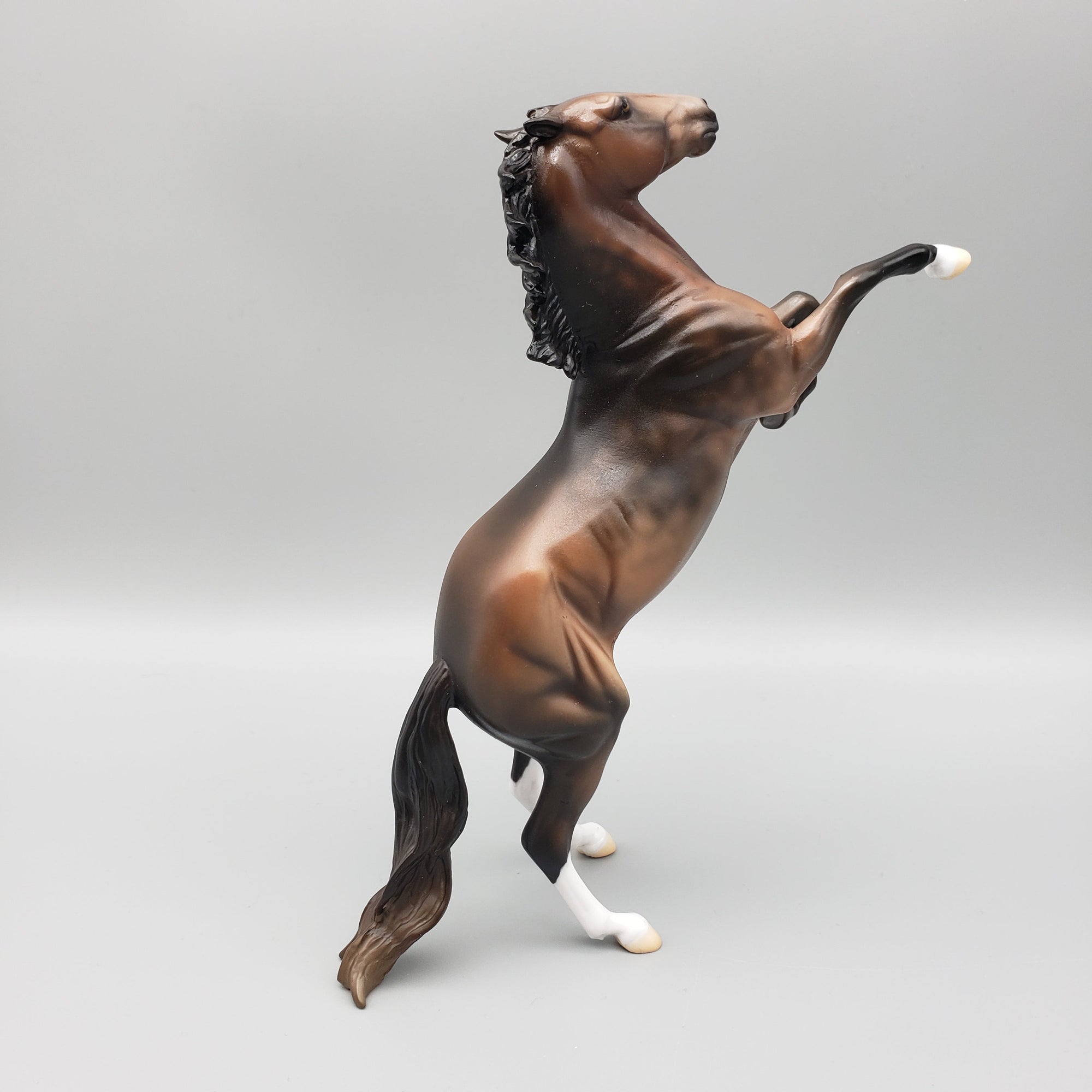 Pinto Bean OOAK Dappled Bay Rearing Pebble By Jess Hamill EQ23