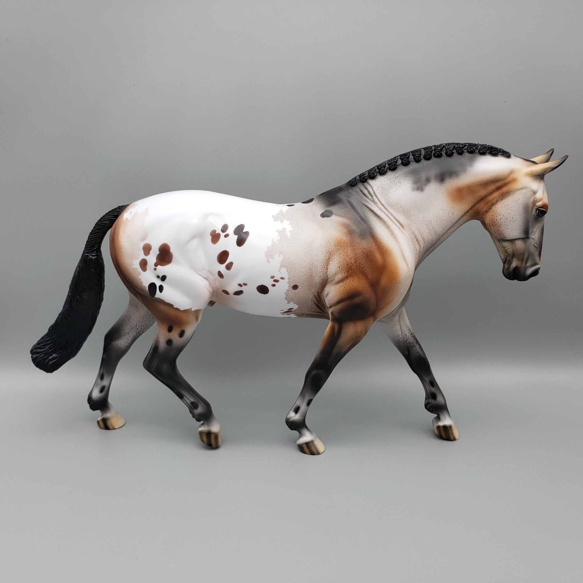Cookie Crunch OOAK Appaloosa Irish Draft By Dawn Quick EQ23
