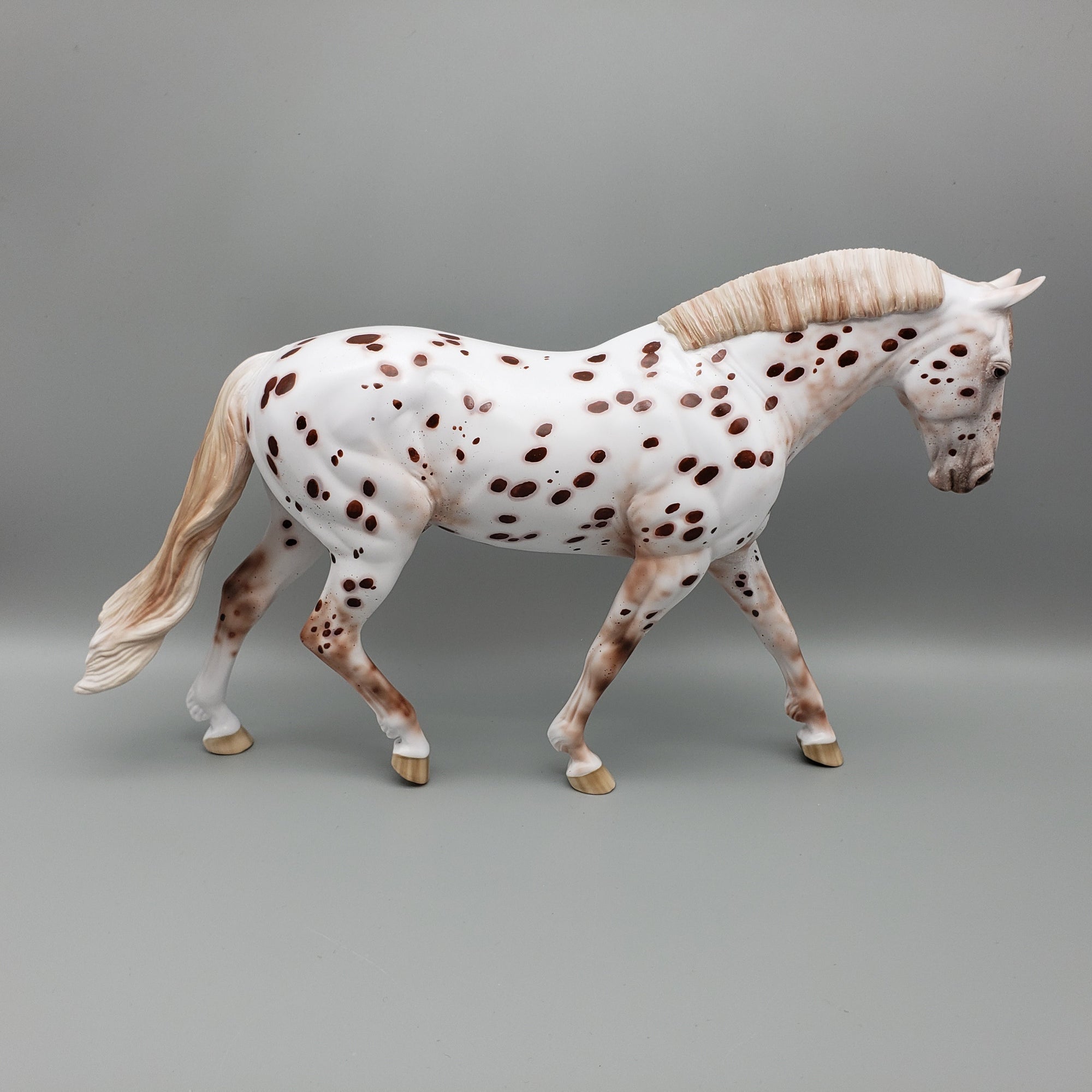 Syntax OOAK Chestnut Leopard Appaloosa Irish Draught By Ellen Robbins EQ23