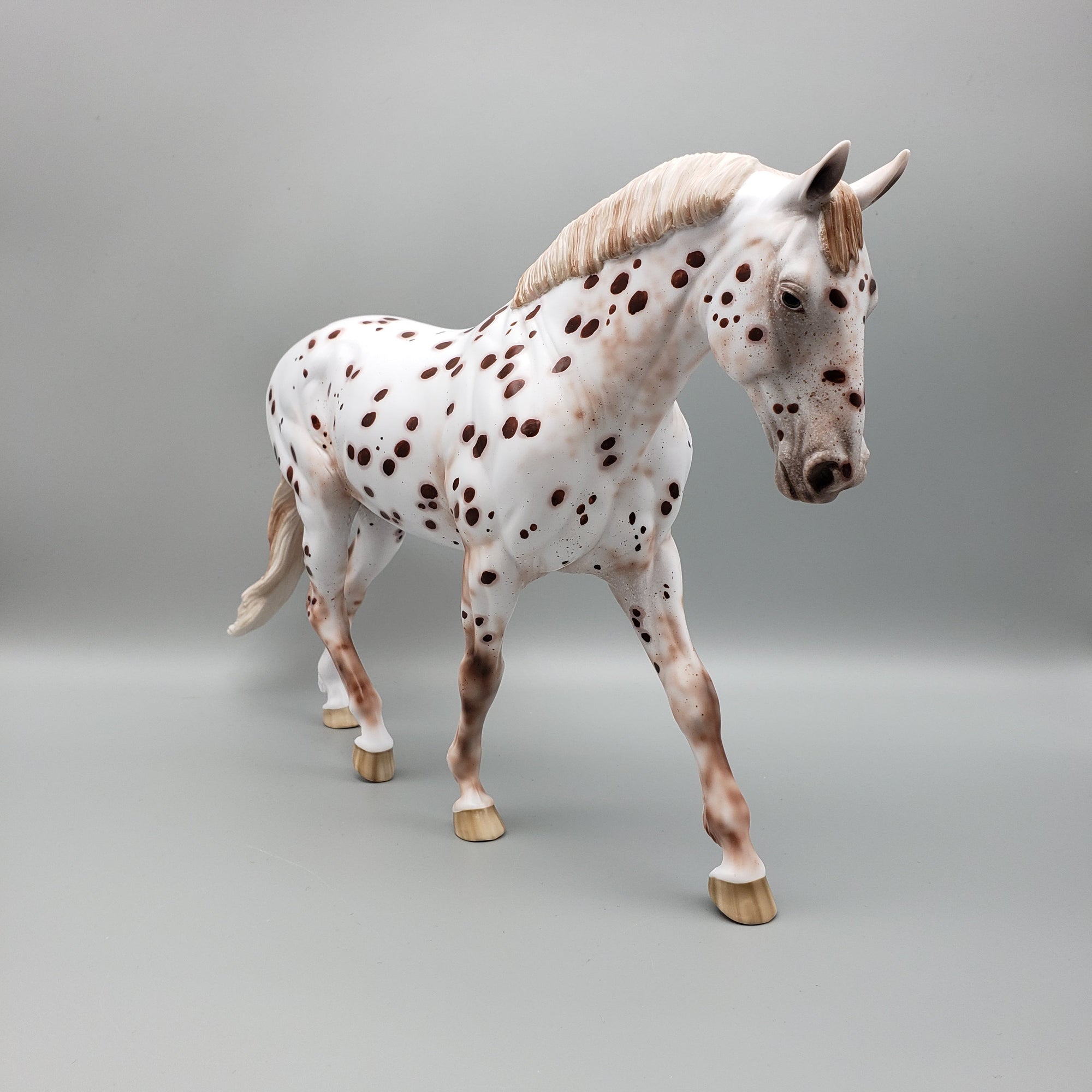 Syntax OOAK Chestnut Leopard Appaloosa Irish Draught By Ellen Robbins EQ23