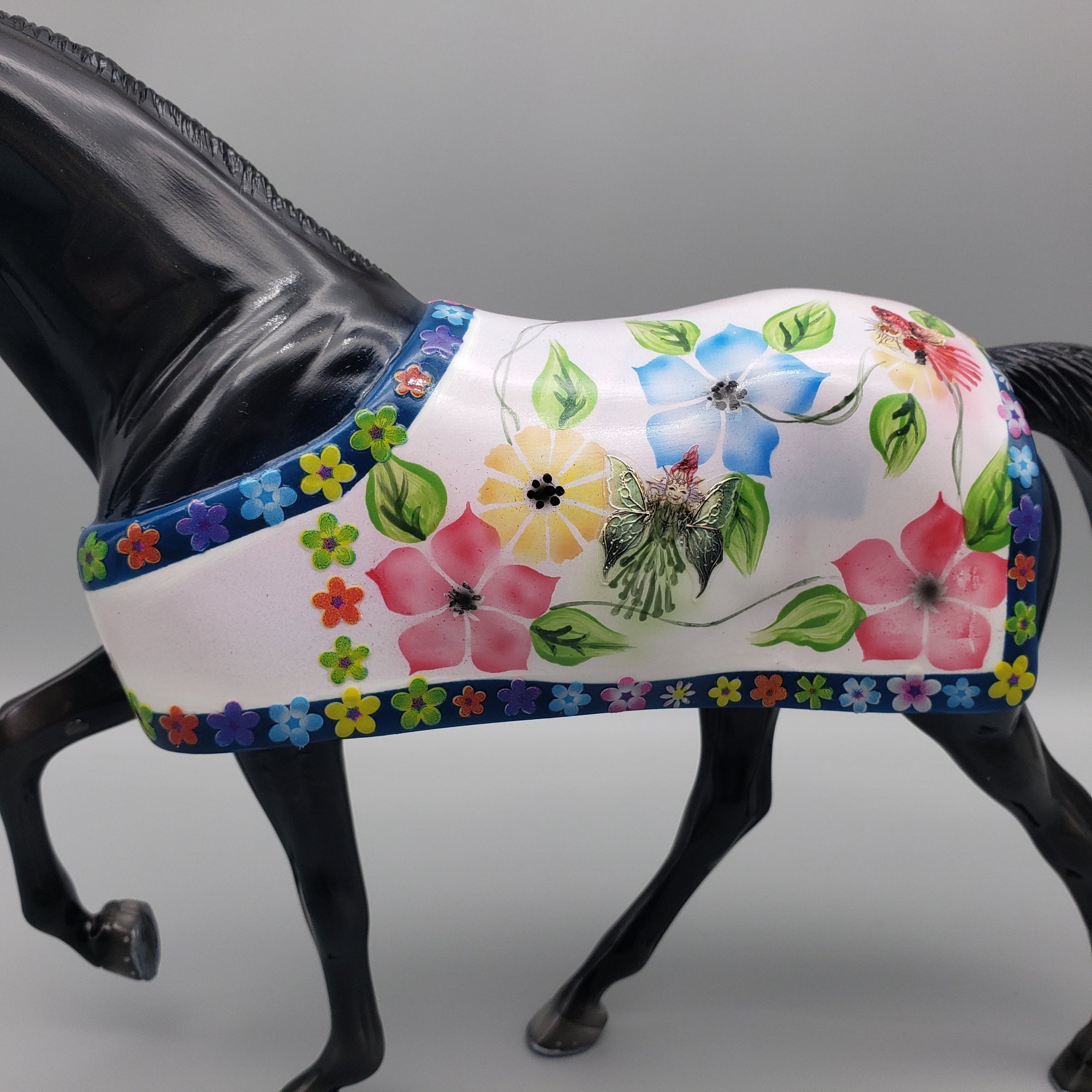 Pixieland Jazz OOAK Black Tennessee Walking Horse with Blanket By Dawn Quick Best Offers 6/26/23