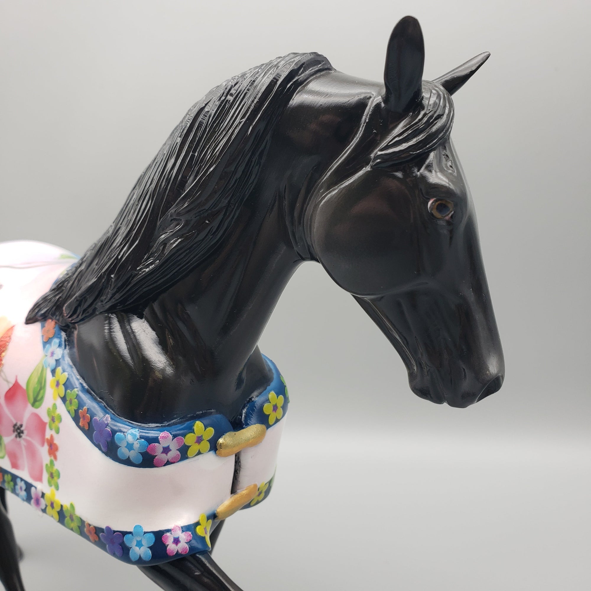 Pixieland Jazz OOAK Black Tennessee Walking Horse with Blanket By Dawn Quick Best Offers 6/26/23