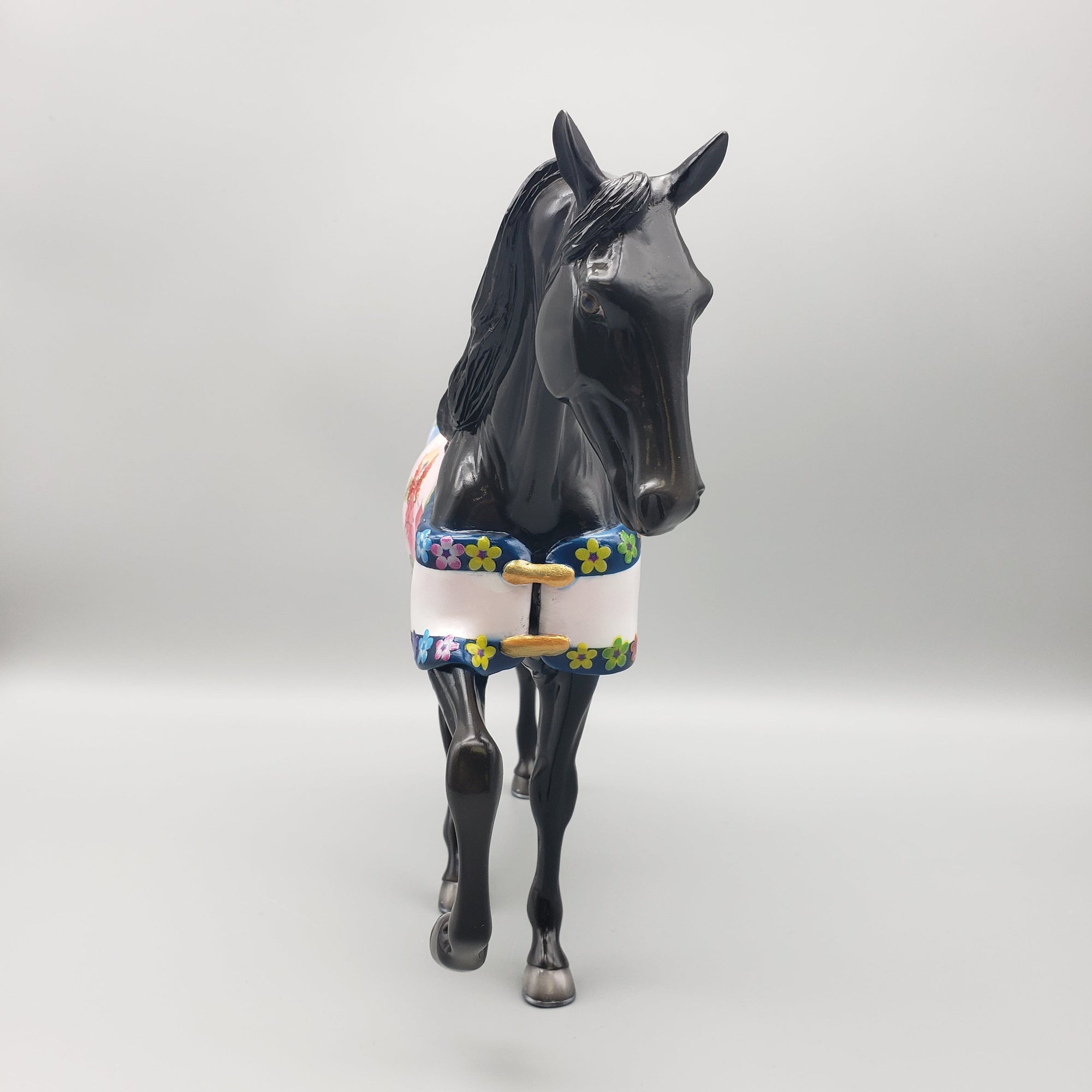 Pixieland Jazz OOAK Black Tennessee Walking Horse with Blanket By Dawn Quick Best Offers 6/26/23