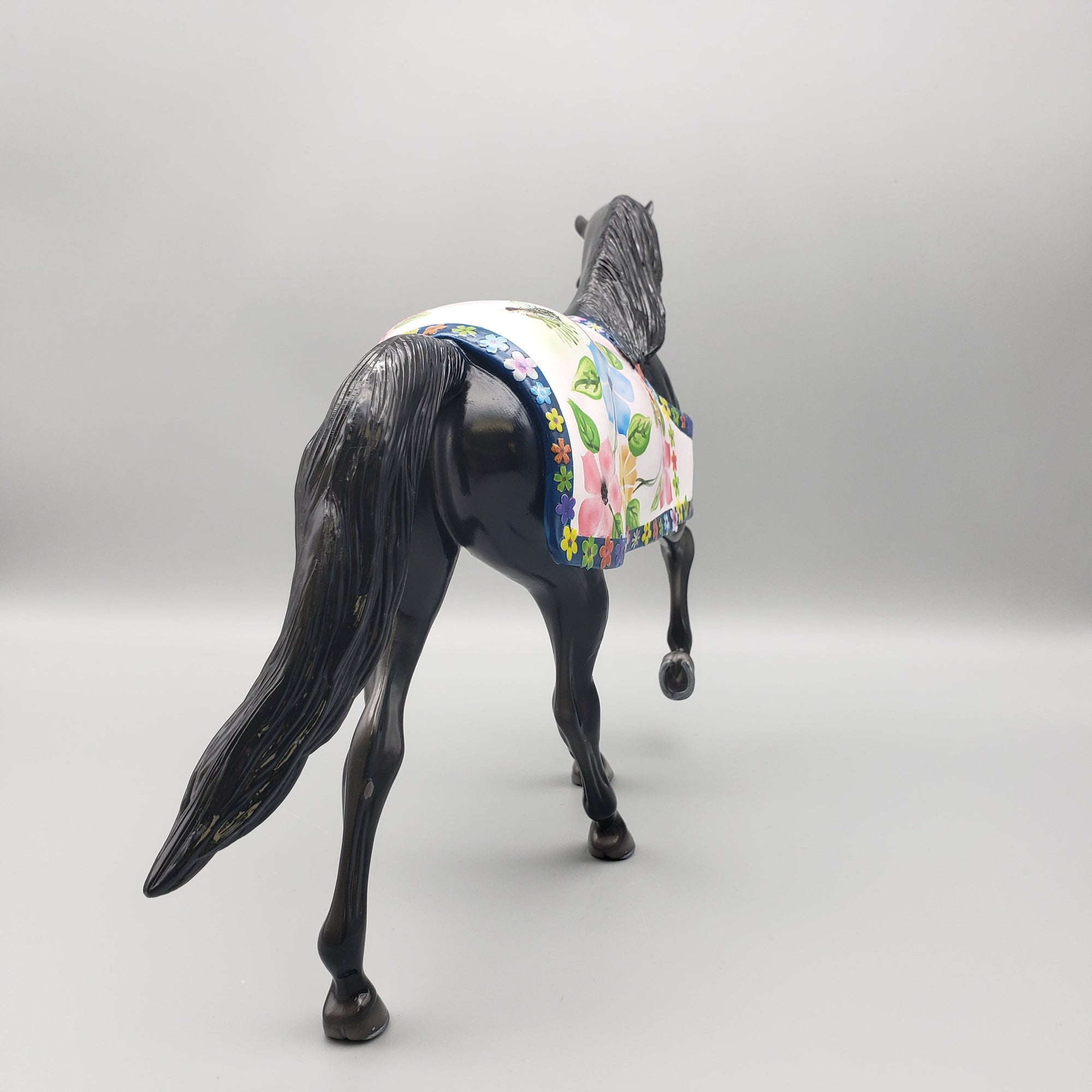 Pixieland Jazz OOAK Black Tennessee Walking Horse with Blanket By Dawn Quick Best Offers 6/26/23