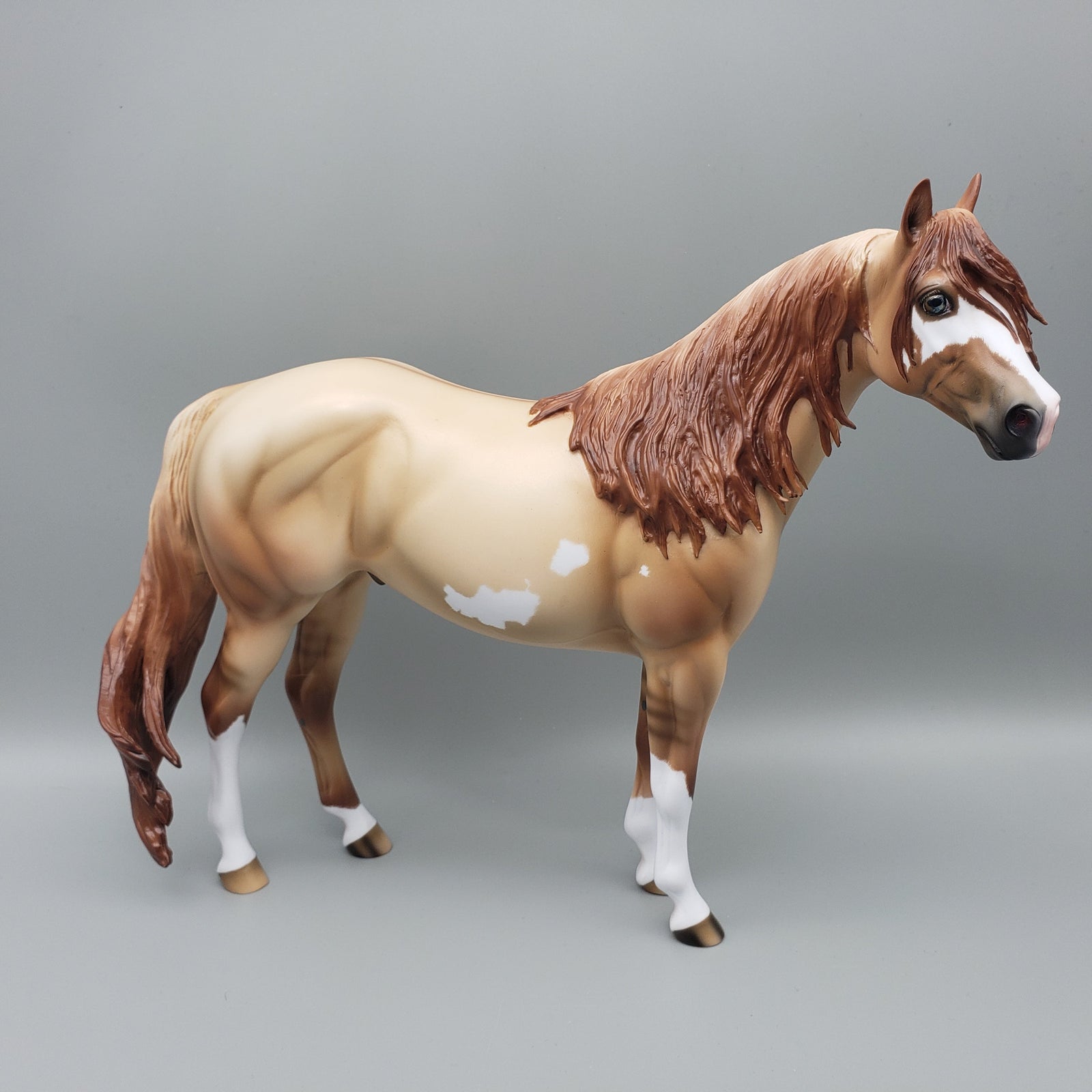 Can Do Carson OOAK Red Dun Overo Ideal Stock Horse By Ashley Palmer Best Offers 6/26/23