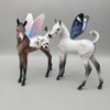 Serendipity and Flutter - Fairy Wing Fairy Arab Foals By Jess Hamill and Angela Marleau