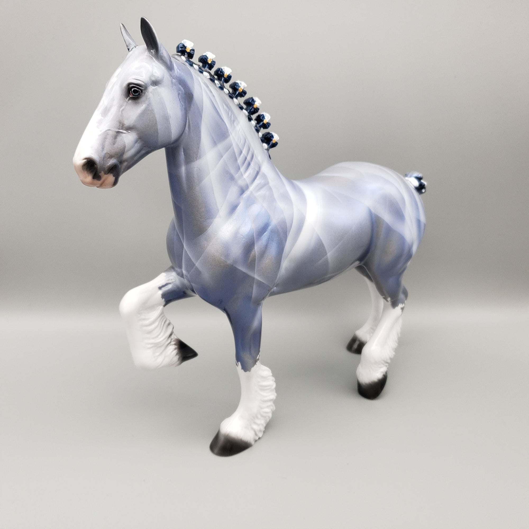 Primo OOAK Precious Stone Inspired Deco Trotting Drafter By Dawn Quick EQ23