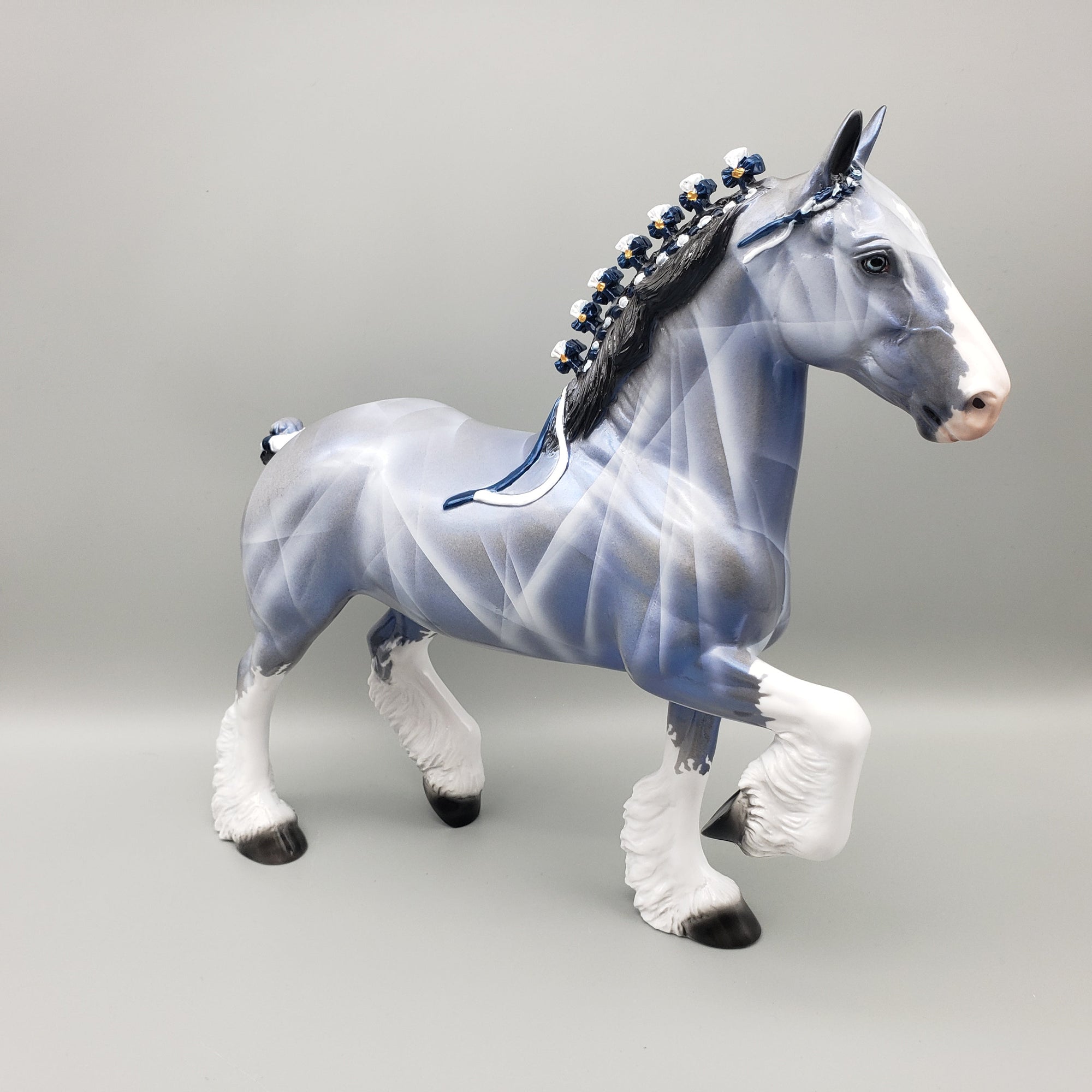 Primo OOAK Precious Stone Inspired Deco Trotting Drafter By Dawn Quick EQ23