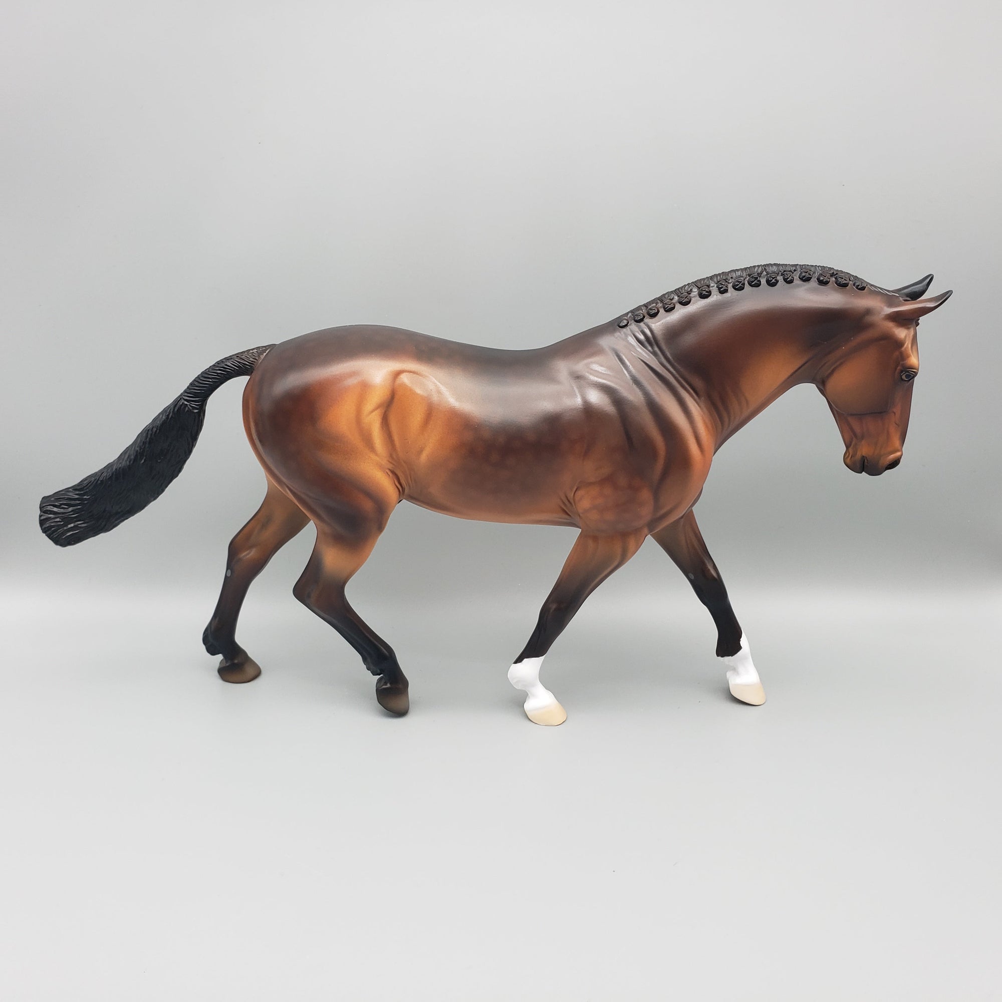 Duke OOAK Dappled  Bay Irish Draft By Dawn Quick EQ23