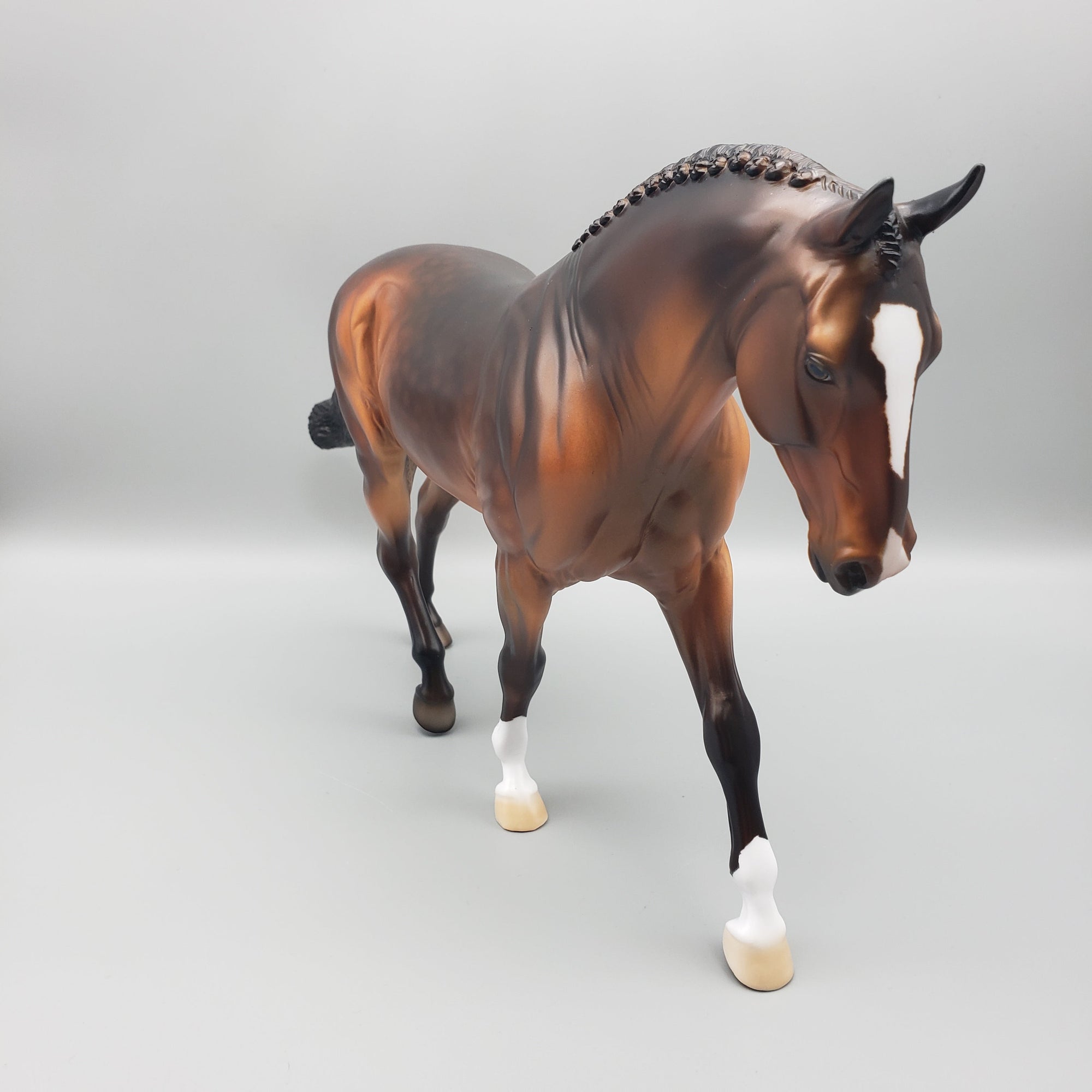 Duke OOAK Dappled  Bay Irish Draft By Dawn Quick EQ23