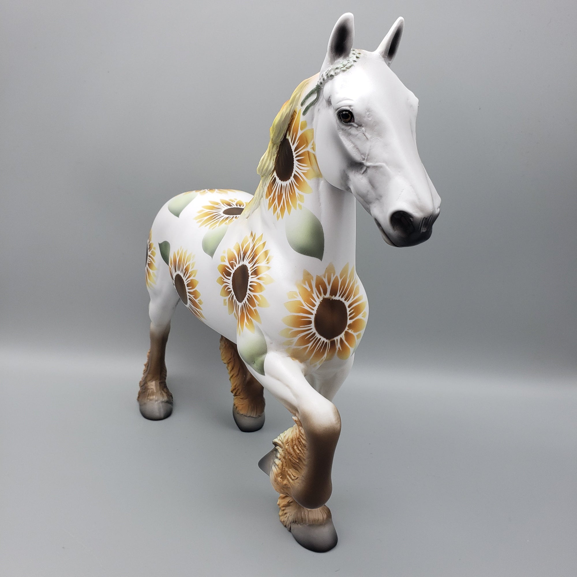 Sundance OOAK Sunflower Deco Heavy Draft By Dawn Quick EQ23