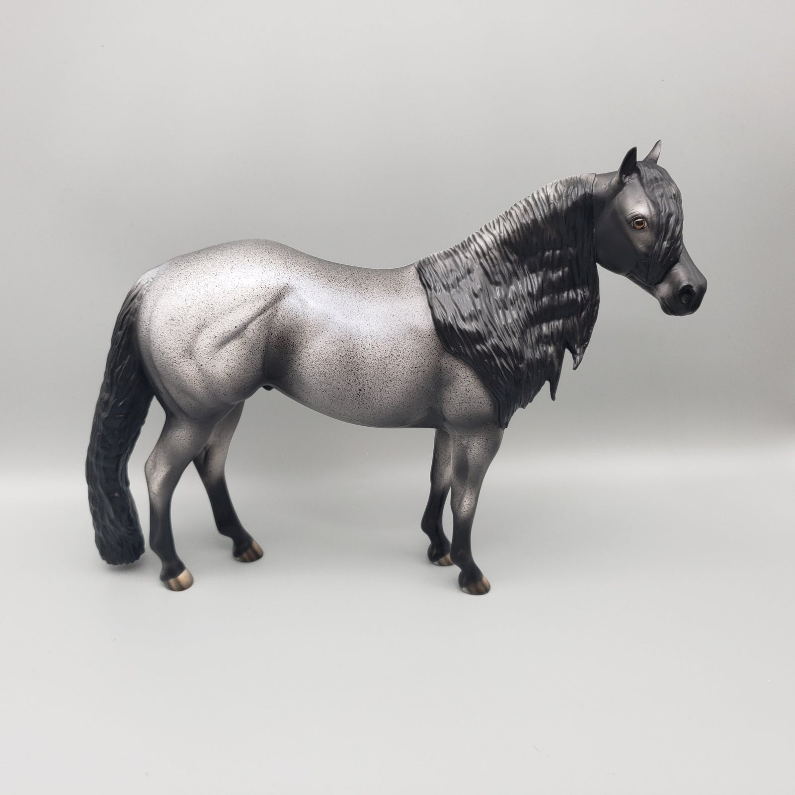 Dezior OOAK Blue Roan ISH By Dawn Quick EQ23