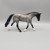 Shadow OOAK Blue Roan Warmblood Pebble By Angela Marleau EQ23