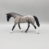 Shadow OOAK Blue Roan Warmblood Pebble By Angela Marleau EQ23