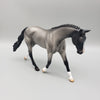 Shadow OOAK Blue Roan Warmblood Pebble By Angela Marleau EQ23