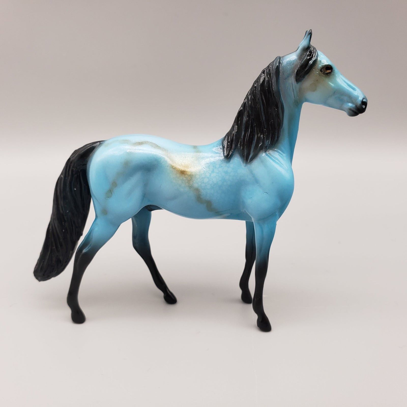 Atticus OOAK Turquoise Deco Morgan Chip By Dawn Quick EQ23