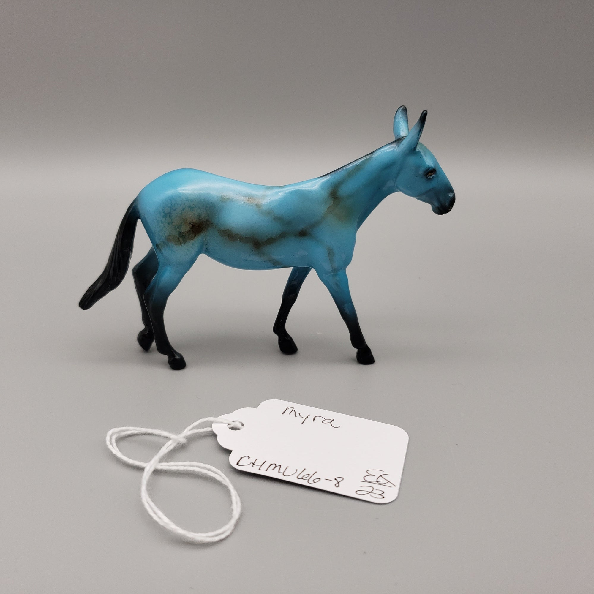 Myra OOAK Turquoise Deco Mule Chip By Dawn Quick EQ23