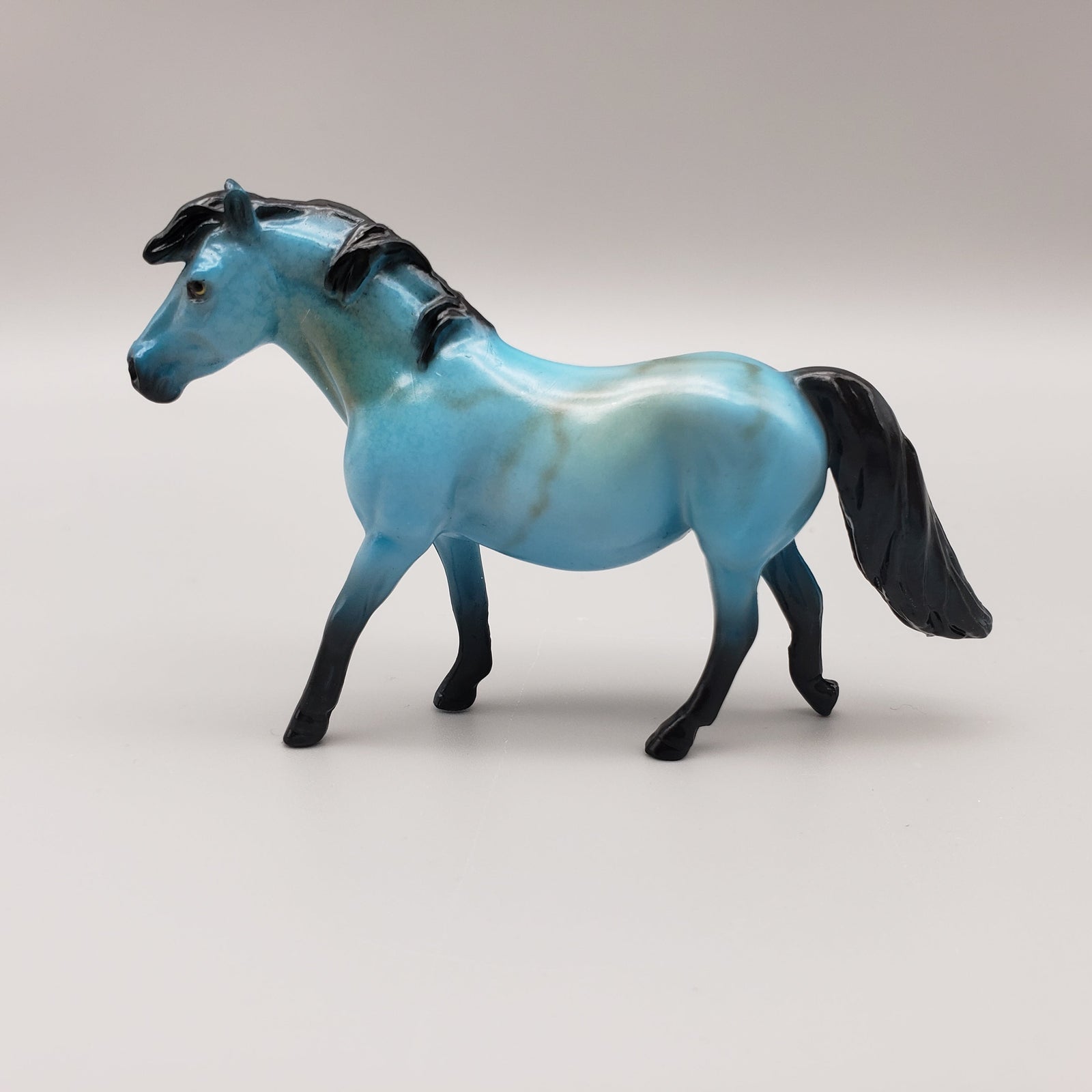 Daphne OOAK Turquoise Deco Pony Chip By Dawn Quick EQ23