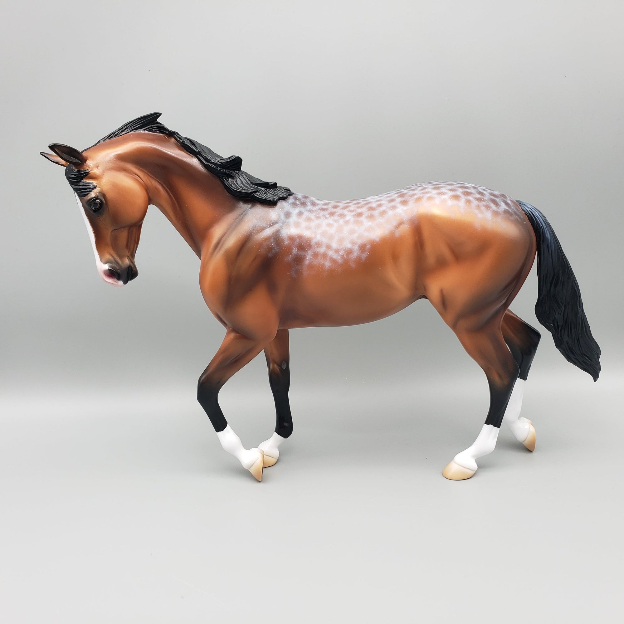 All Laced Up OOAK Laced Bay Thoroughbred By Ashley Palmer EQ23