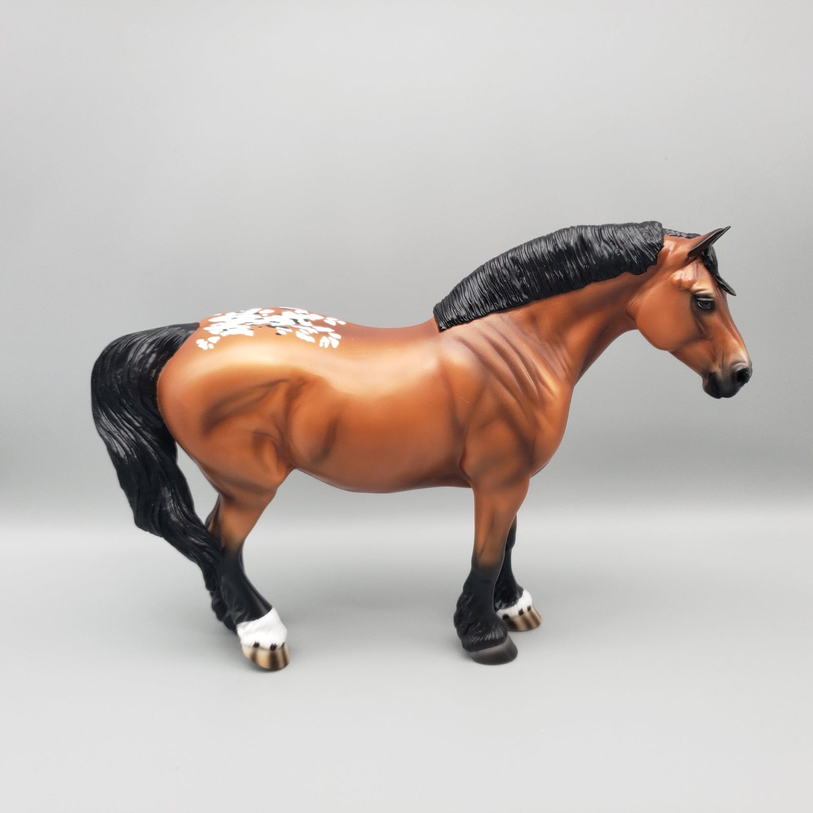Brona OOAK Bay Appaloosa Heavy Draft By Ashley Palmer EQ23
