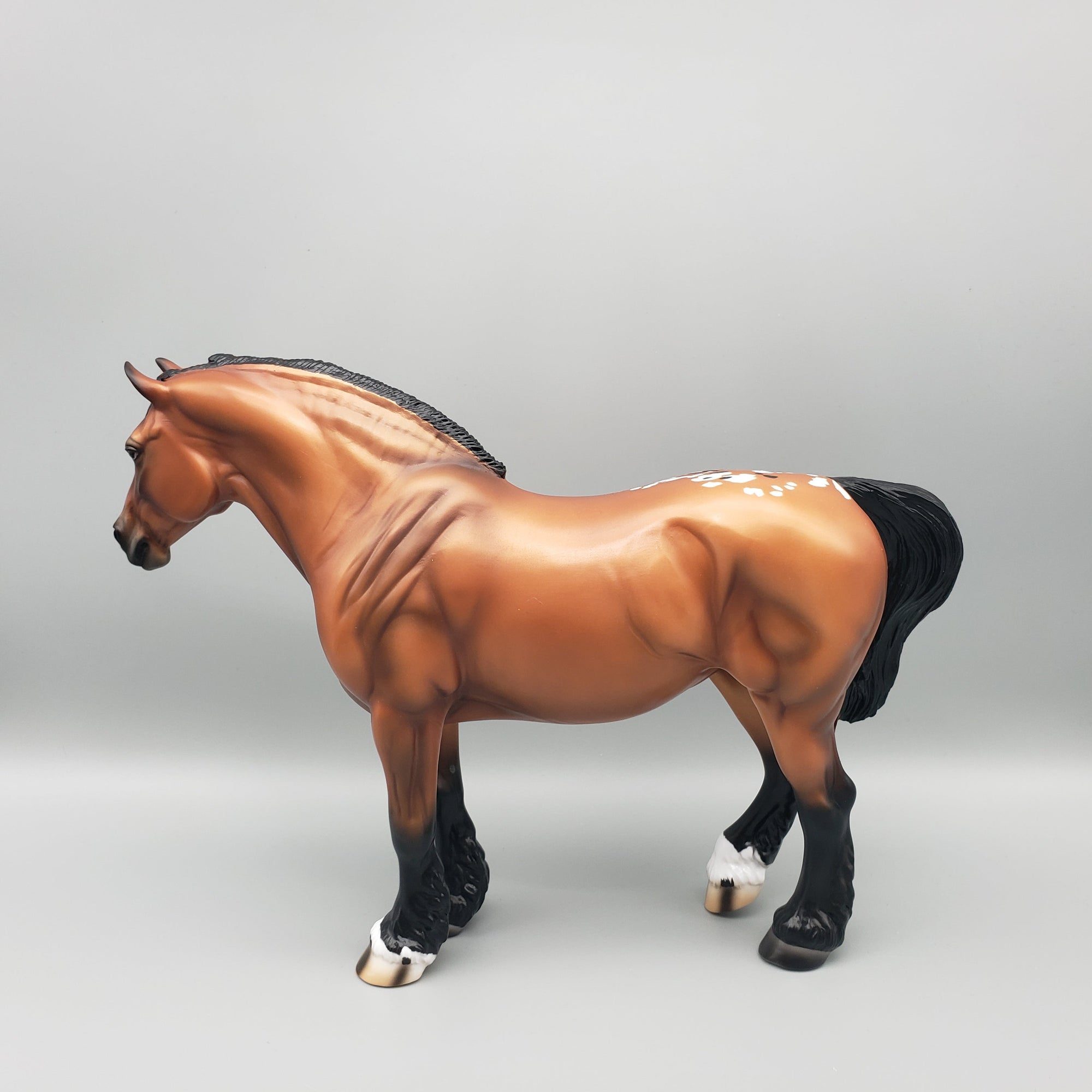 Brona OOAK Bay Appaloosa Heavy Draft By Ashley Palmer EQ23