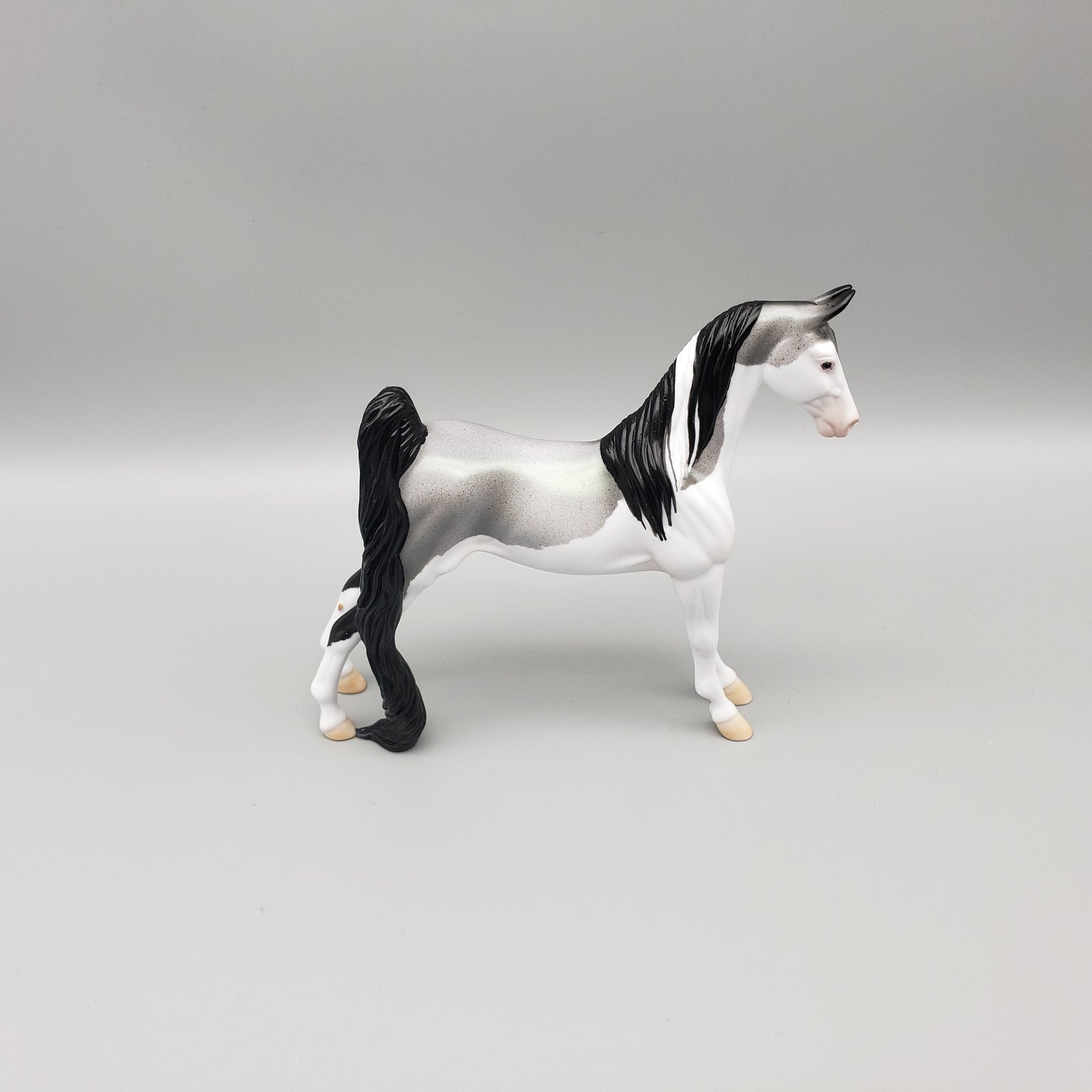 Shining OOAK Holo Roan Saddlebred Pebble By Ellen Robbins EQ23