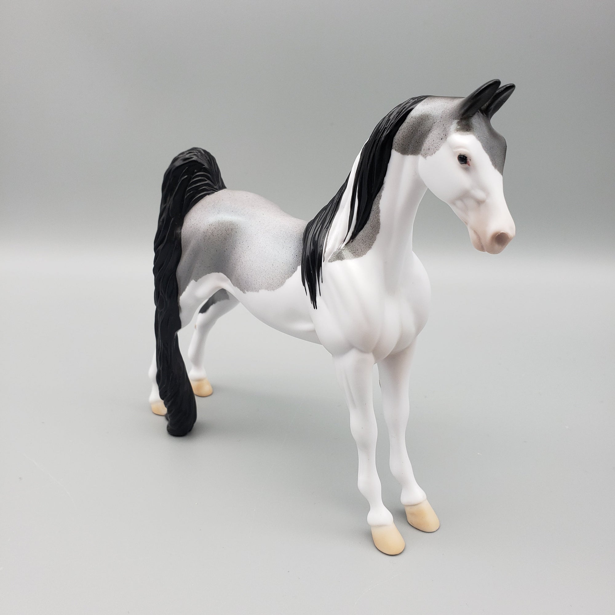 Shining OOAK Holo Roan Saddlebred Pebble By Ellen Robbins EQ23