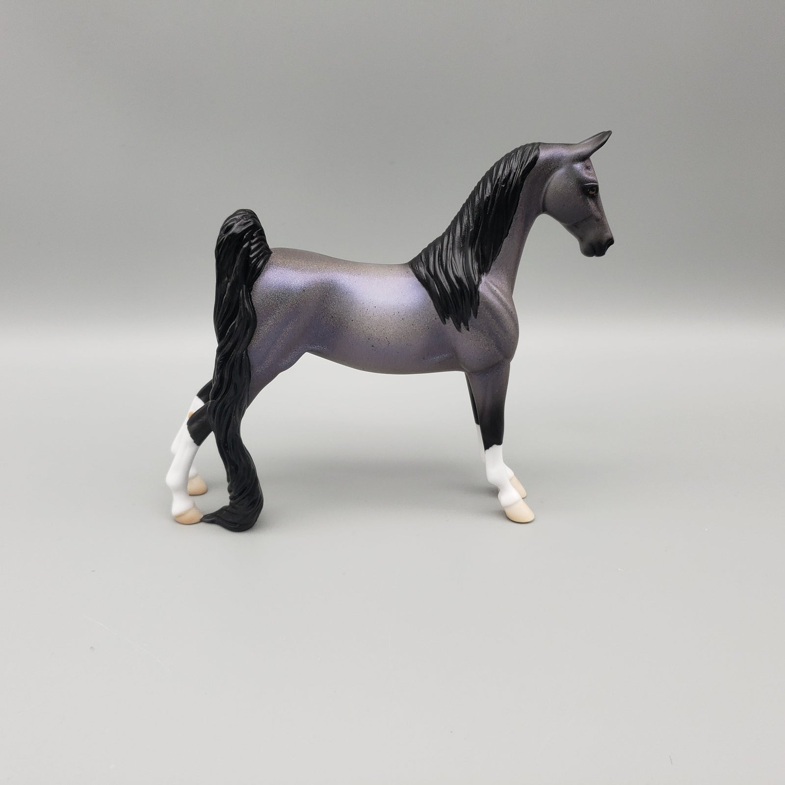 Shimmer OOAK Holo Roan Saddlebred Pebble By Ellen Robbins EQ23