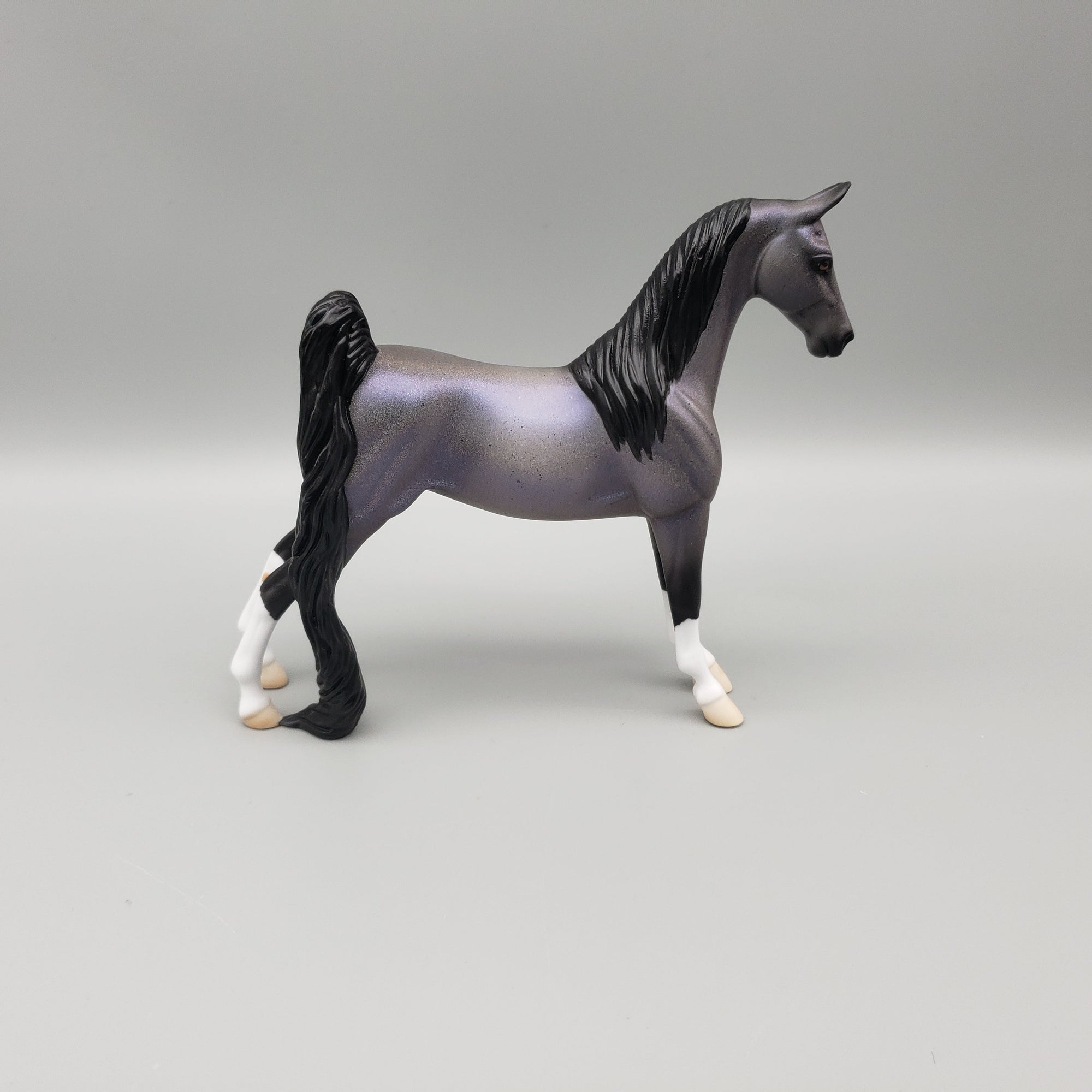 Shimmer OOAK Holo Roan Saddlebred Pebble By Ellen Robbins EQ23
