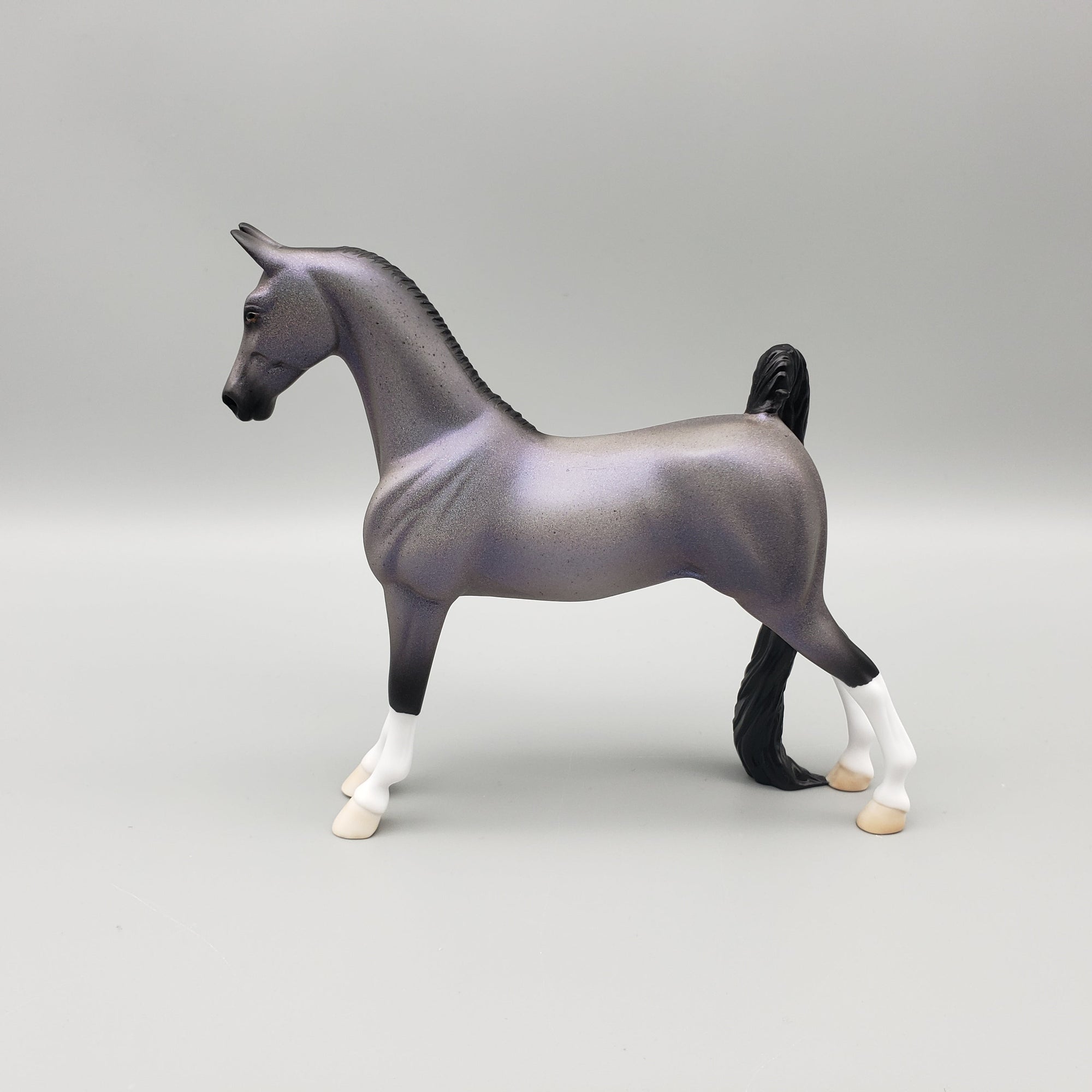 Shimmer OOAK Holo Roan Saddlebred Pebble By Ellen Robbins EQ23