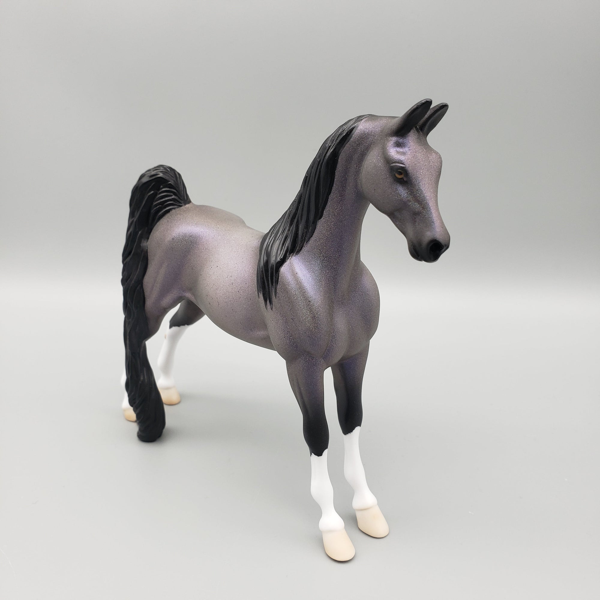 Shimmer OOAK Holo Roan Saddlebred Pebble By Ellen Robbins EQ23