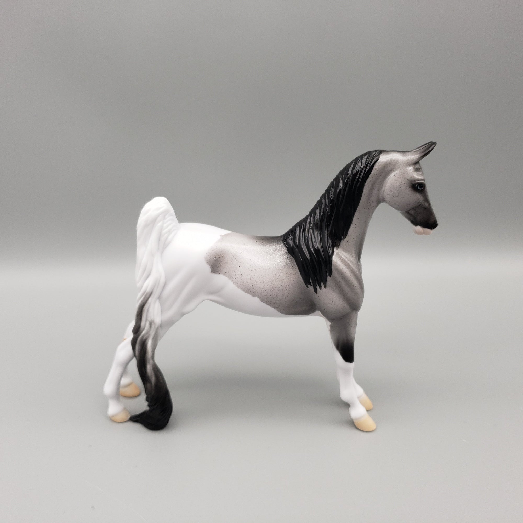 Sterling OOAK Holo Roan Saddlebred Pebble By Ellen Robbins EQ23