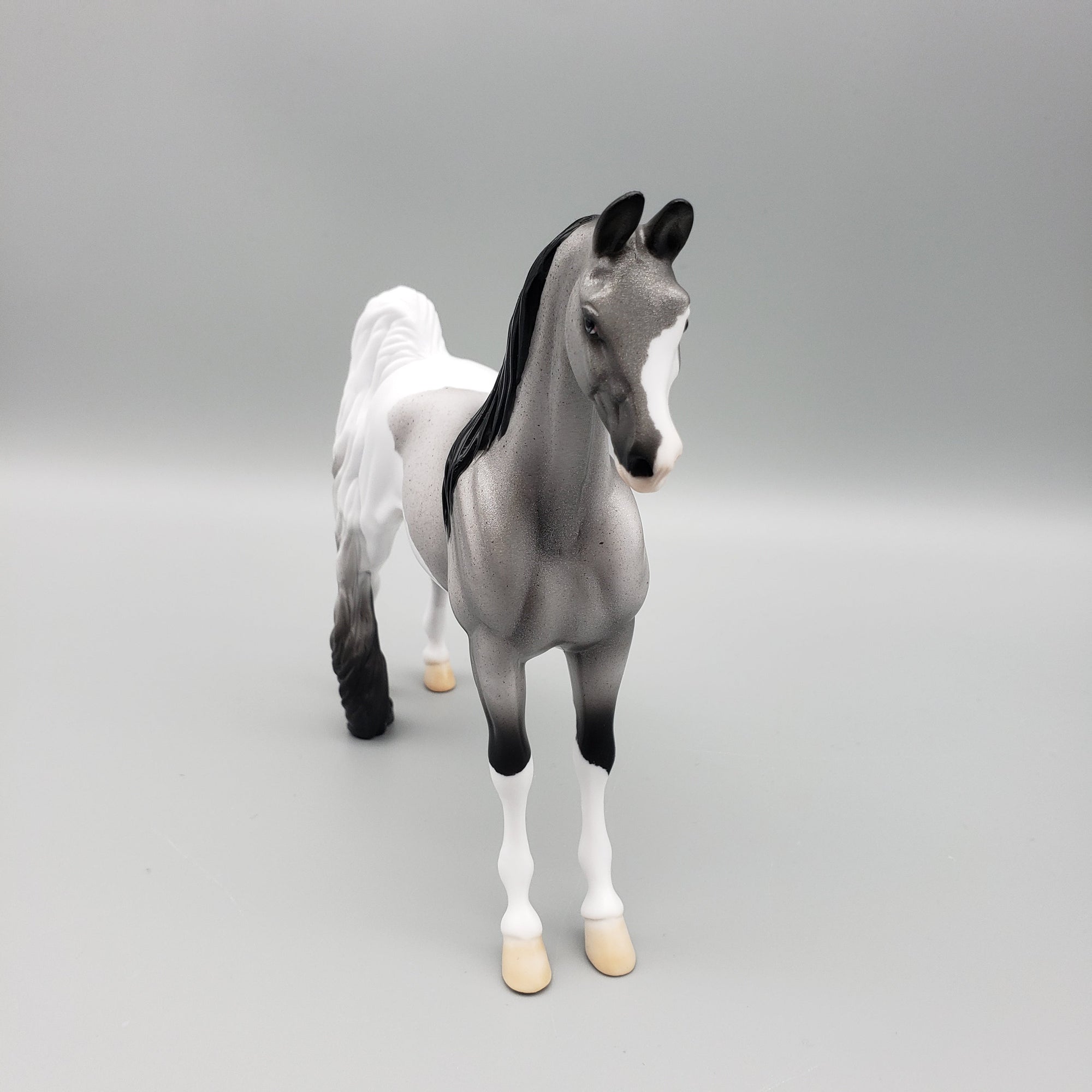 Sterling OOAK Holo Roan Saddlebred Pebble By Ellen Robbins EQ23