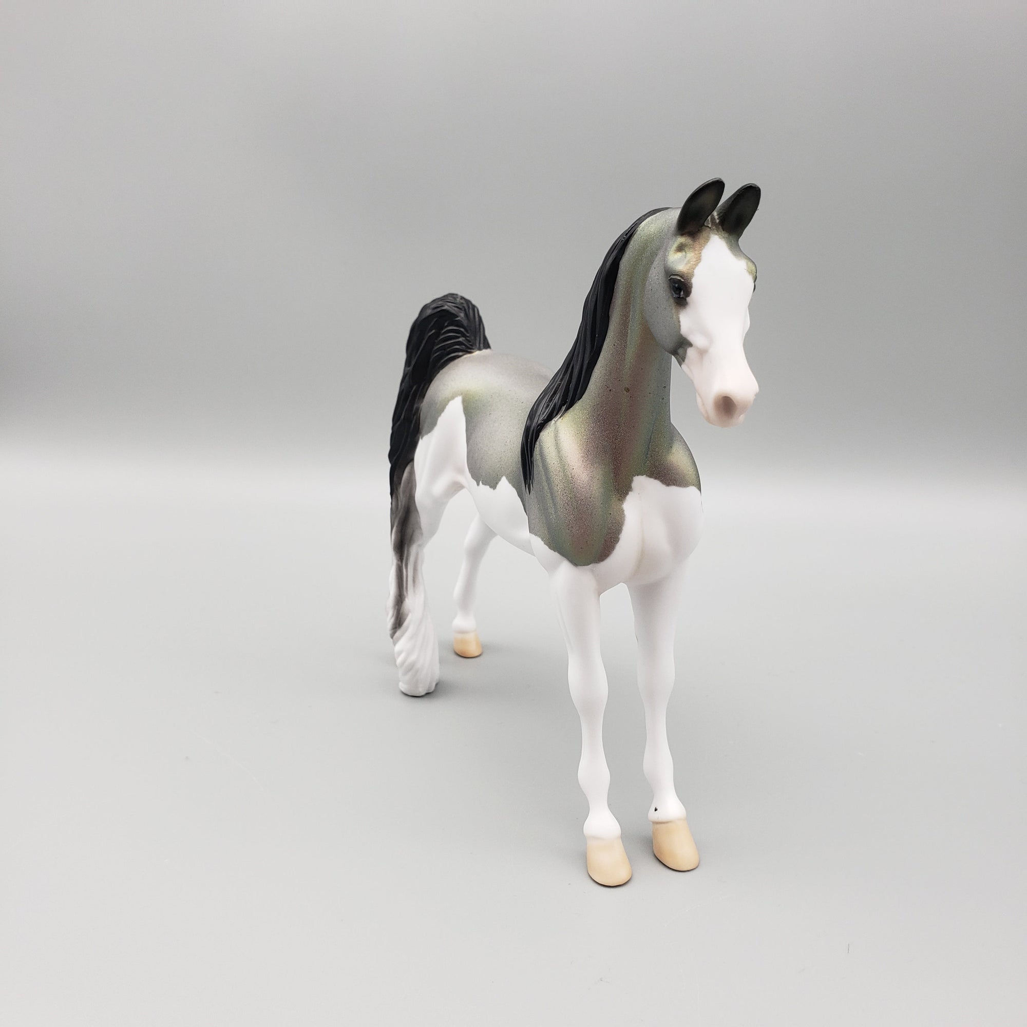 Snazzy OOAK Holo Roan Saddlebred Pebble By Ellen Robbins EQ23