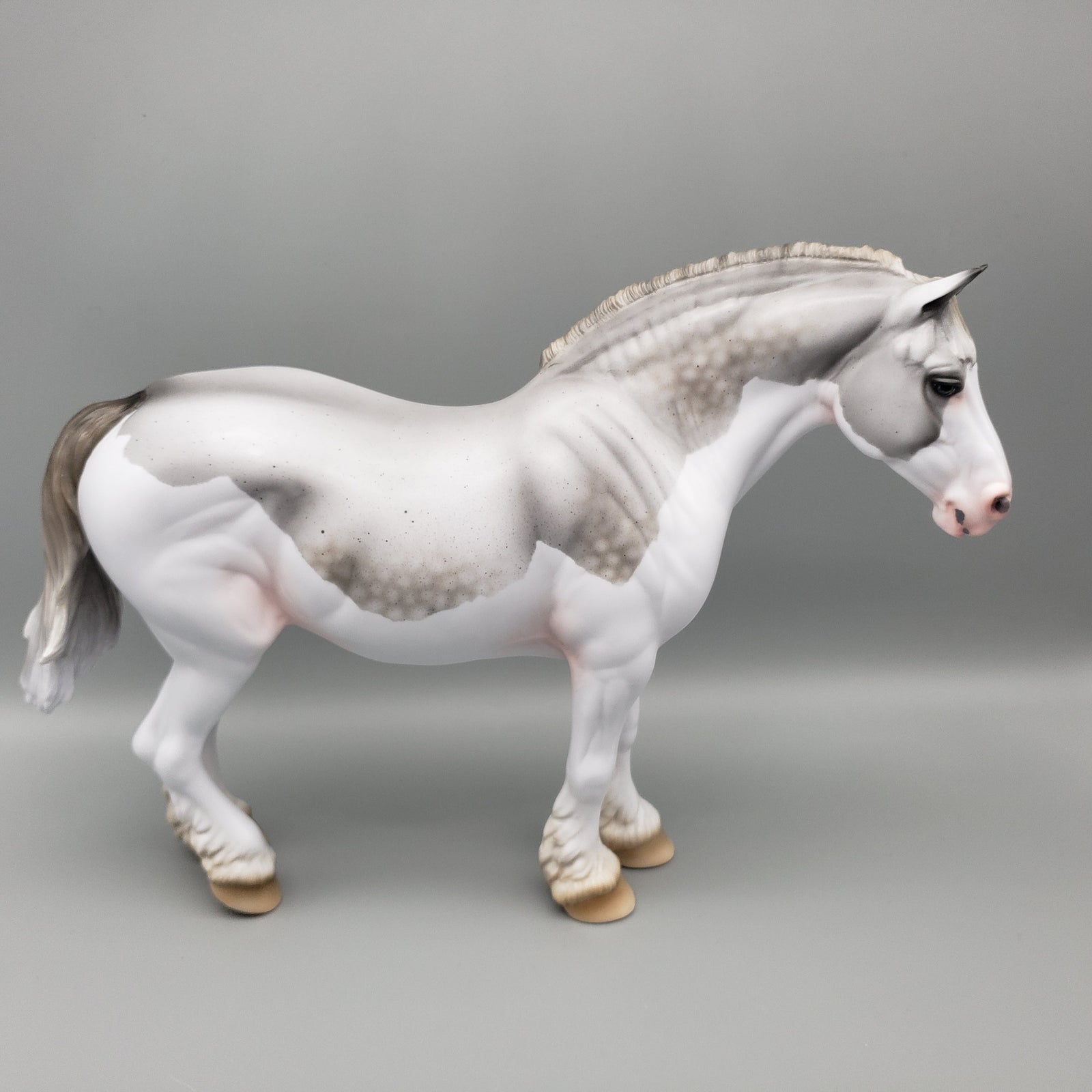 Sophie's Dream OOAK Dappled Fleabitten Grey Splash Heavy Draft By Ashley Palmer EQ23