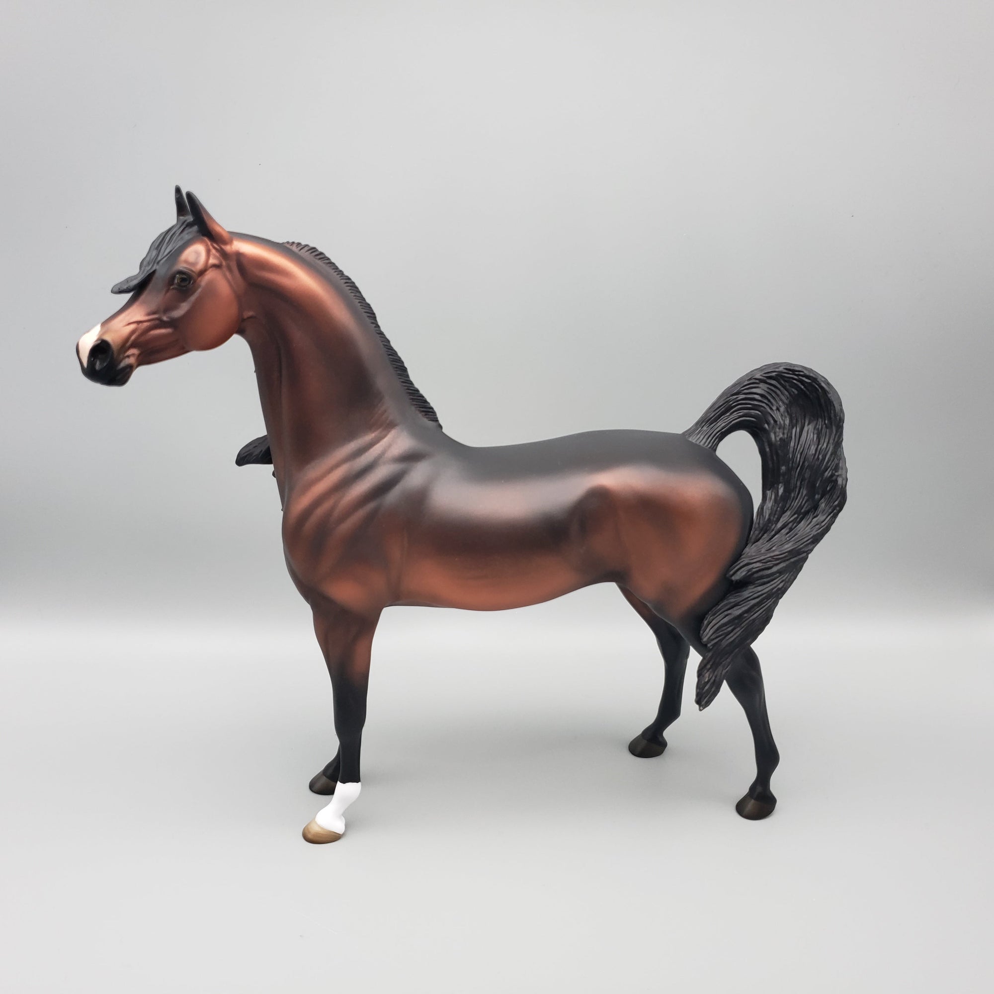 Jacques OOAK Dark Bay Arabian Stallion By Angela Marleau EQ23