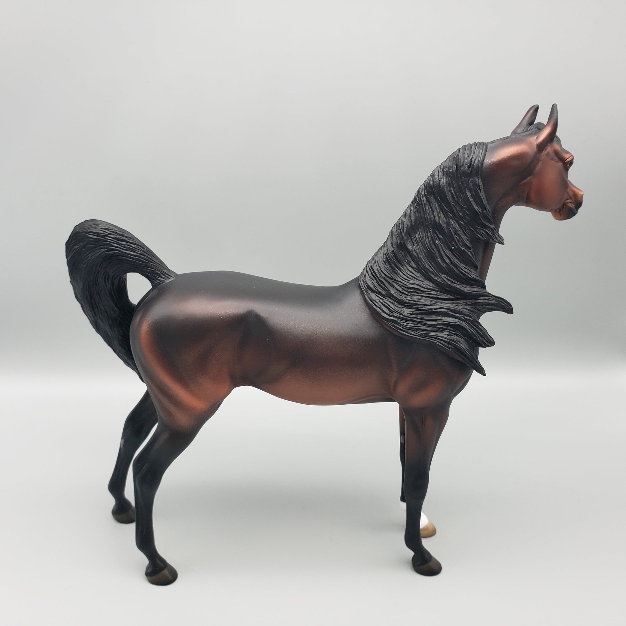 Jacques OOAK Dark Bay Arabian Stallion By Angela Marleau EQ23