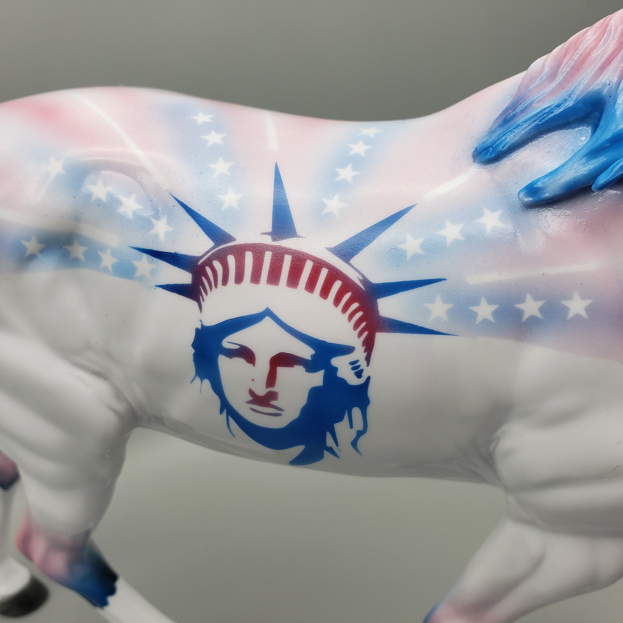 Liberty OOAK Decorator 4th of July Irish Draft Horse By Dawn Quick Best Offers 7/4/23