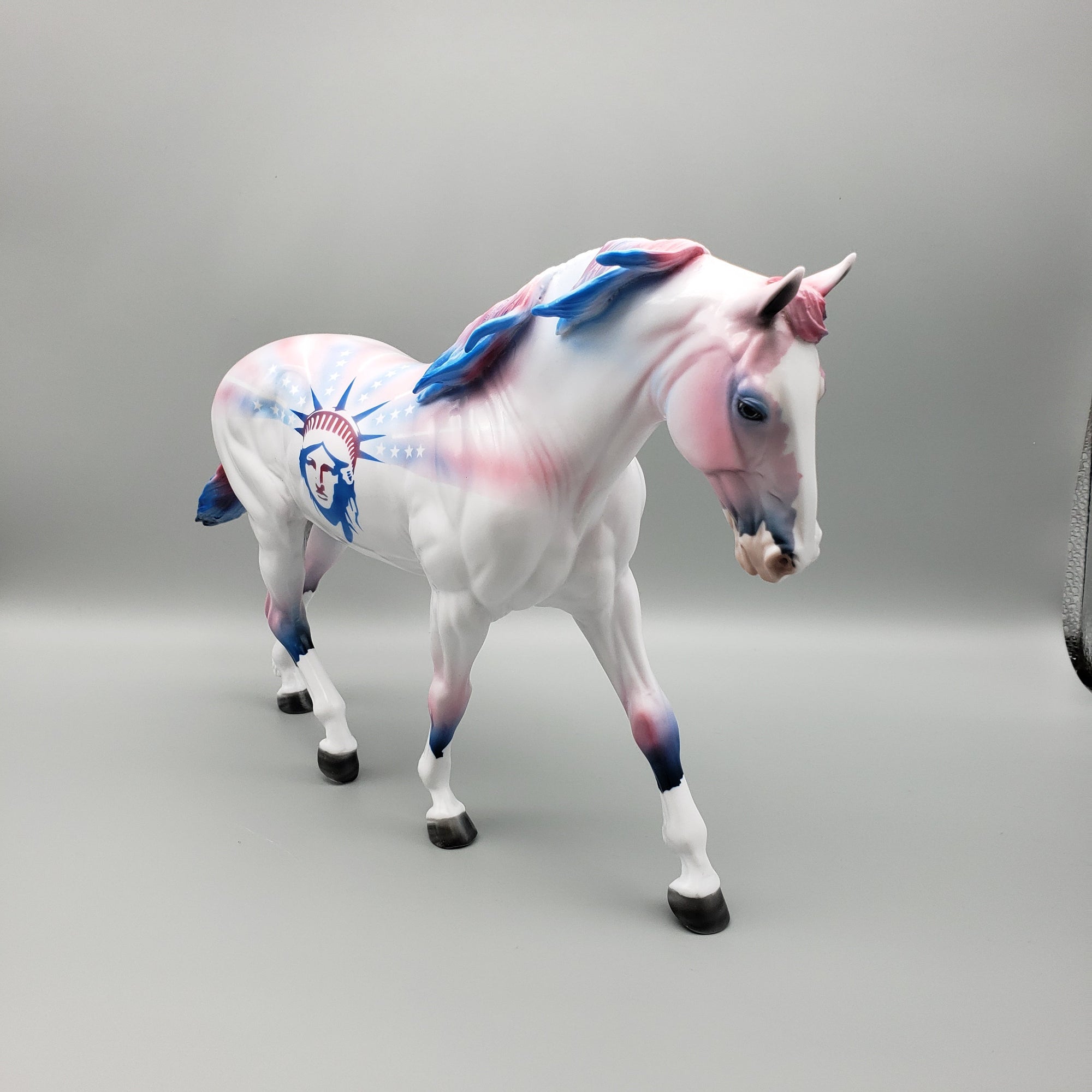 Liberty OOAK Decorator 4th of July Irish Draft Horse By Dawn Quick Best Offers 7/4/23