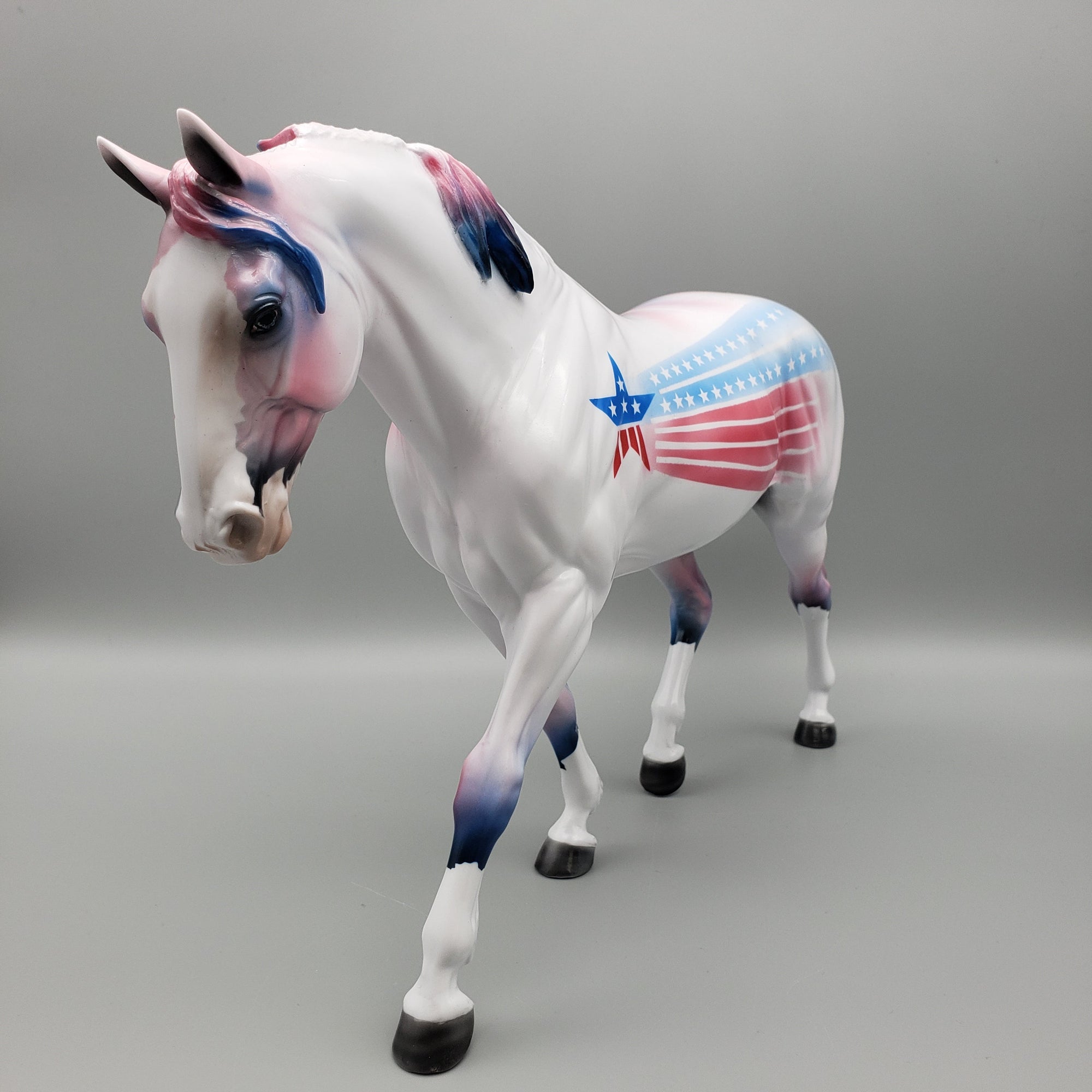 Liberty OOAK Decorator 4th of July Irish Draft Horse By Dawn Quick Best Offers 7/4/23