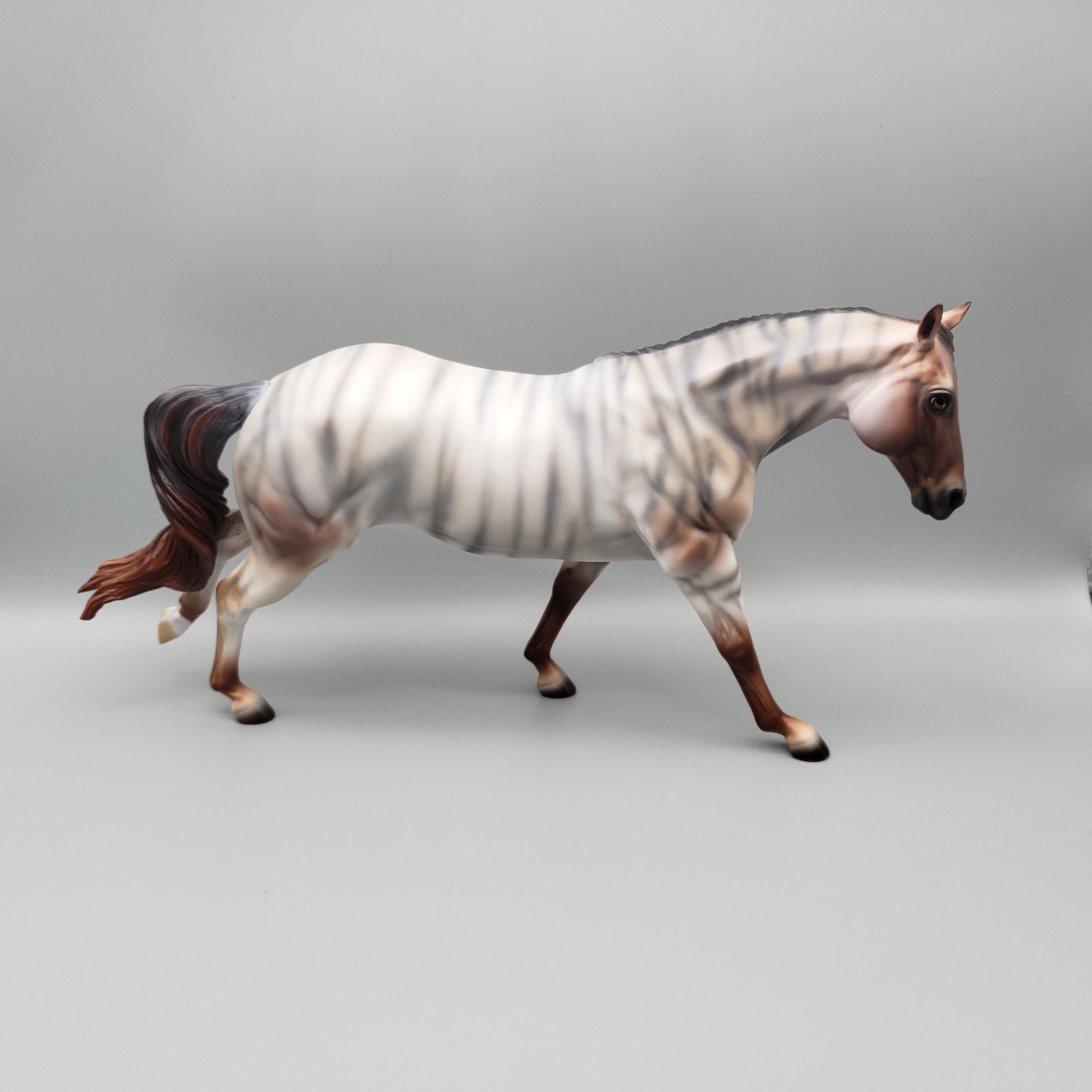 Winchester OOAK Chestnut Roan Brindle Running Stock Horse by Ashley Palmer Best Offers 7/4/23