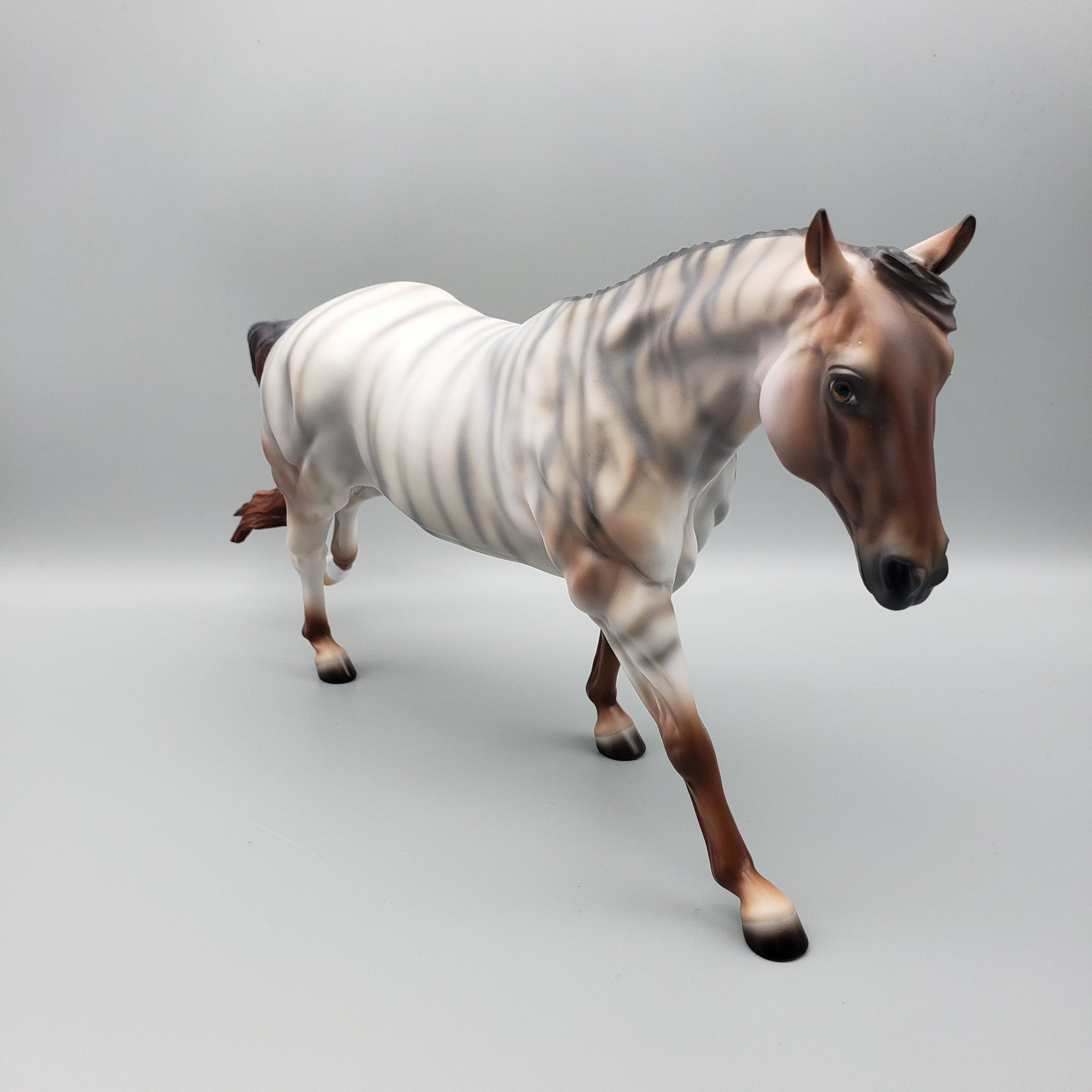 Winchester OOAK Chestnut Roan Brindle Running Stock Horse by Ashley Palmer Best Offers 7/4/23