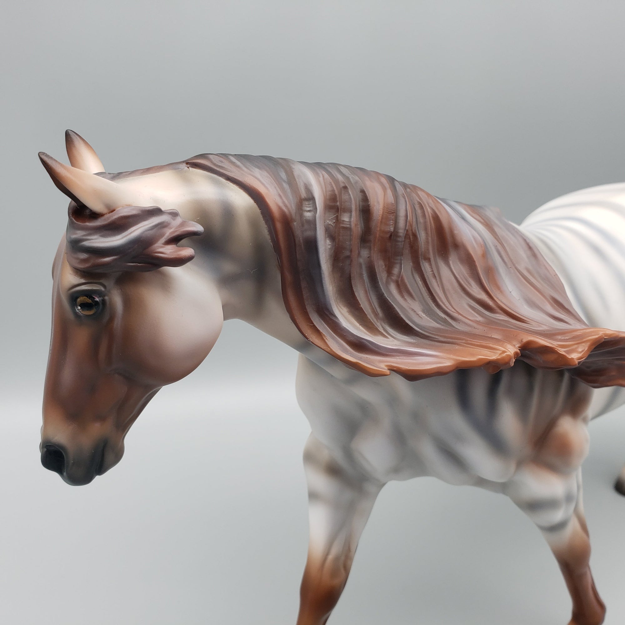 Winchester OOAK Chestnut Roan Brindle Running Stock Horse by Ashley Palmer Best Offers 7/4/23